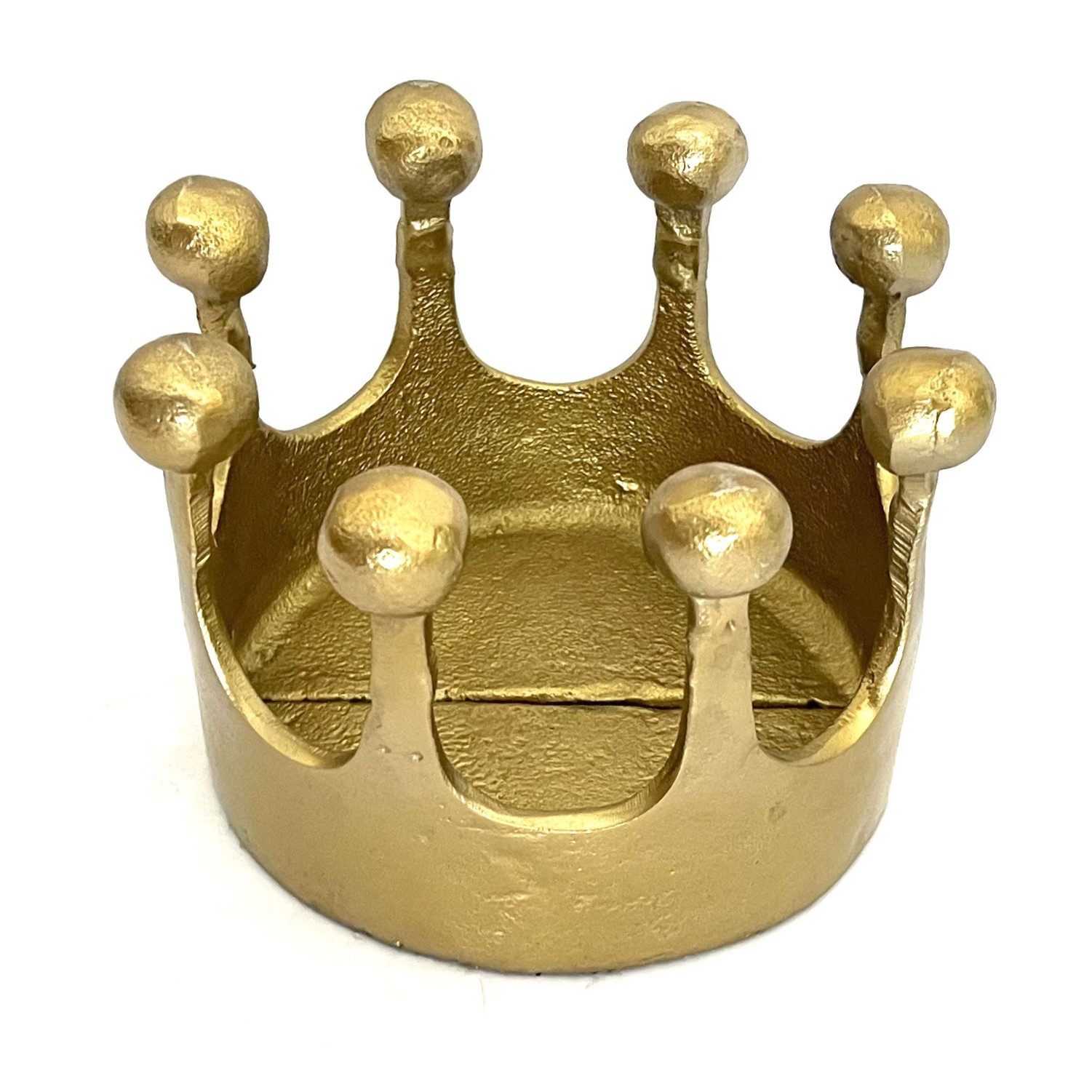 Scheulen GmbH Dekoobjekt Krone Deko Metall Gold Herbst Weihnachten 12 x 16 cm