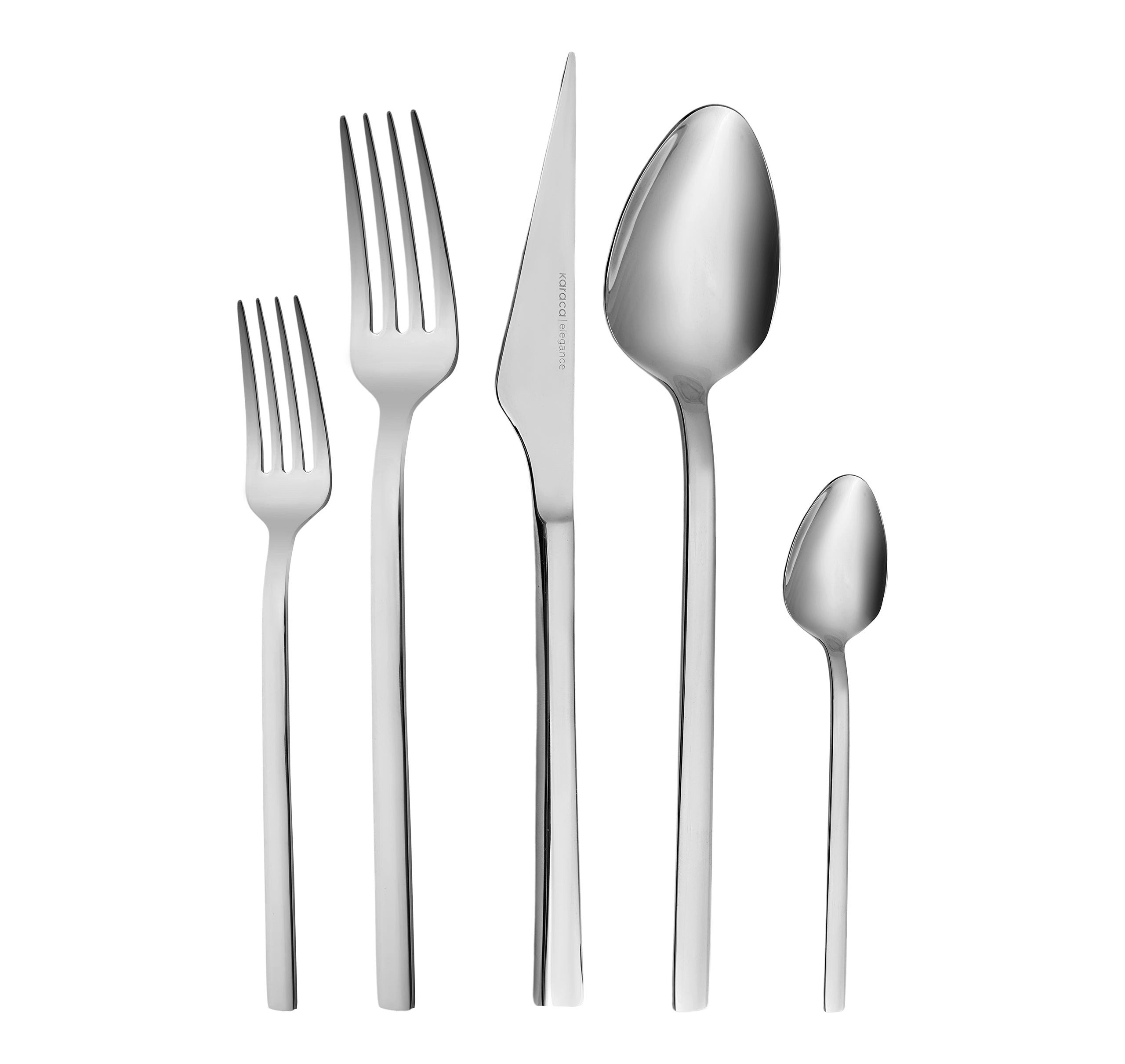 Karaca Besteck-Set Karaca Sedir 40-teiliges Besteckset, Silber, 12 Personen, EDELSTAHL