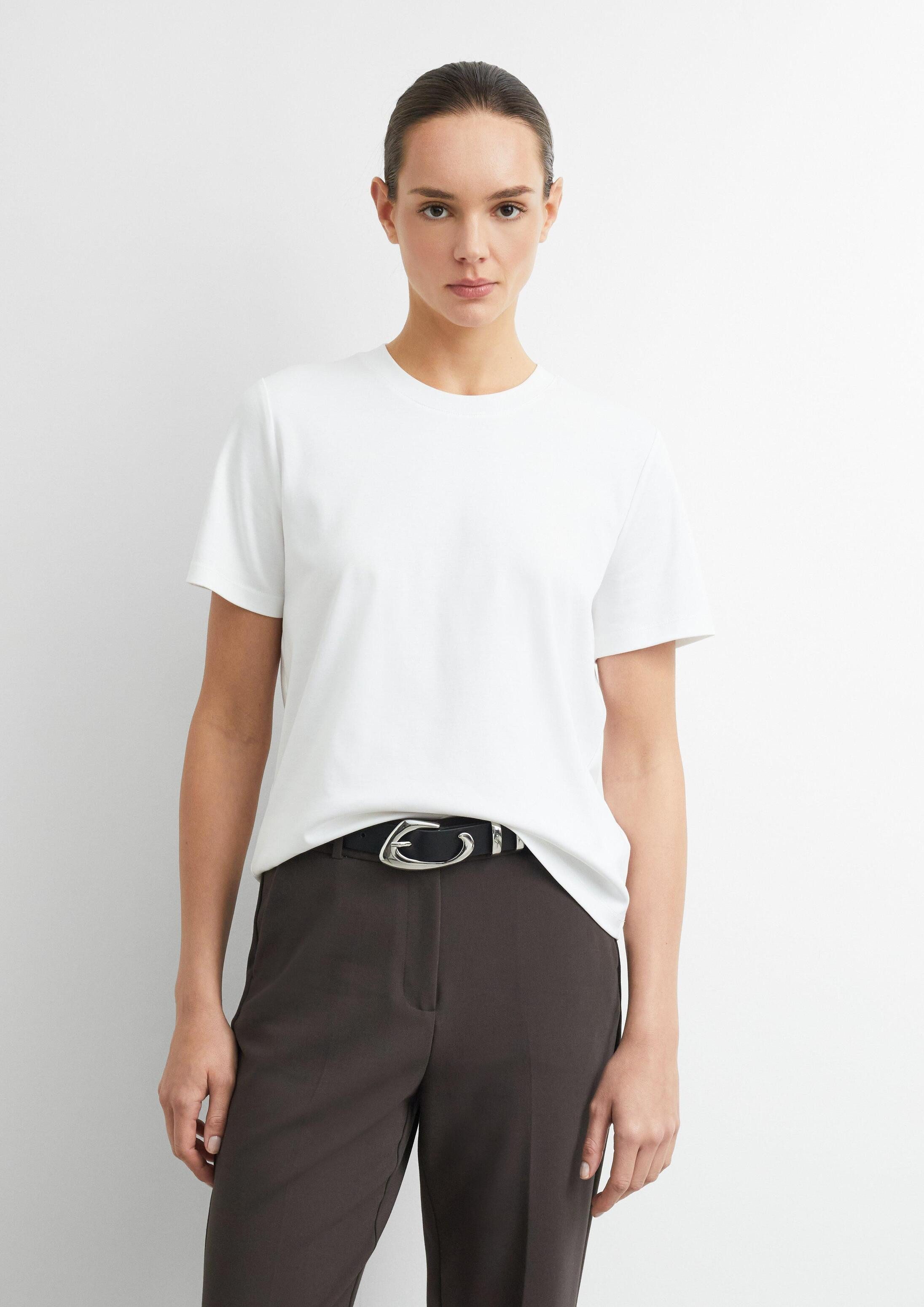 comma Kurzarmshirt T-Shirt Hochwertiges T-Shirt aus Baumwolle