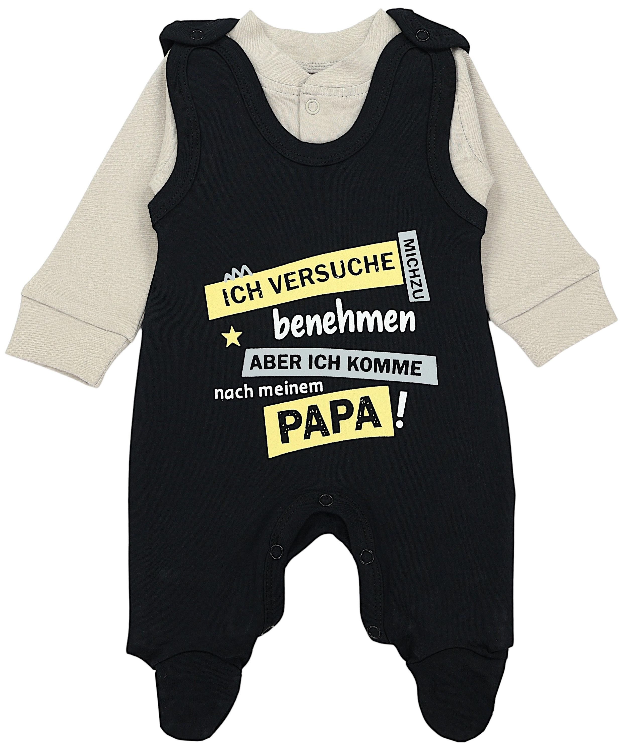 TupTam Strampler TupTam Unisex Baby Strampler Set Spruch Mamas & Papas Schatz