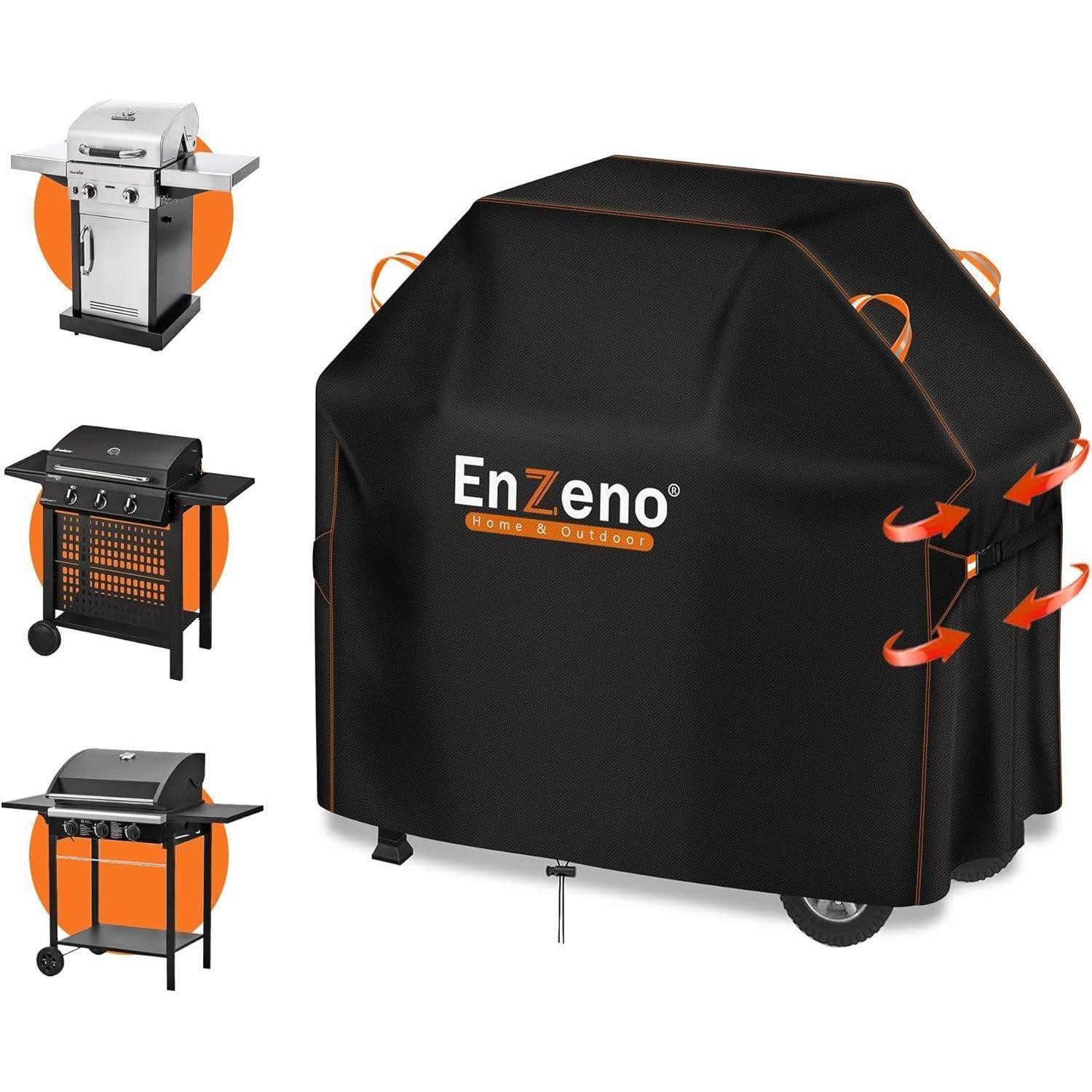 Grillabdeckhaube Grillabdeckung wetterfest 120x60x120cm Gasgrill schutzhülle Schwarz
