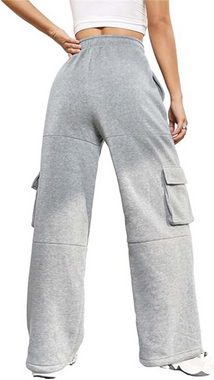 FIDDY Jogginghose Warme weite Jogginghose für Damen, lockere warme elastische Taschen