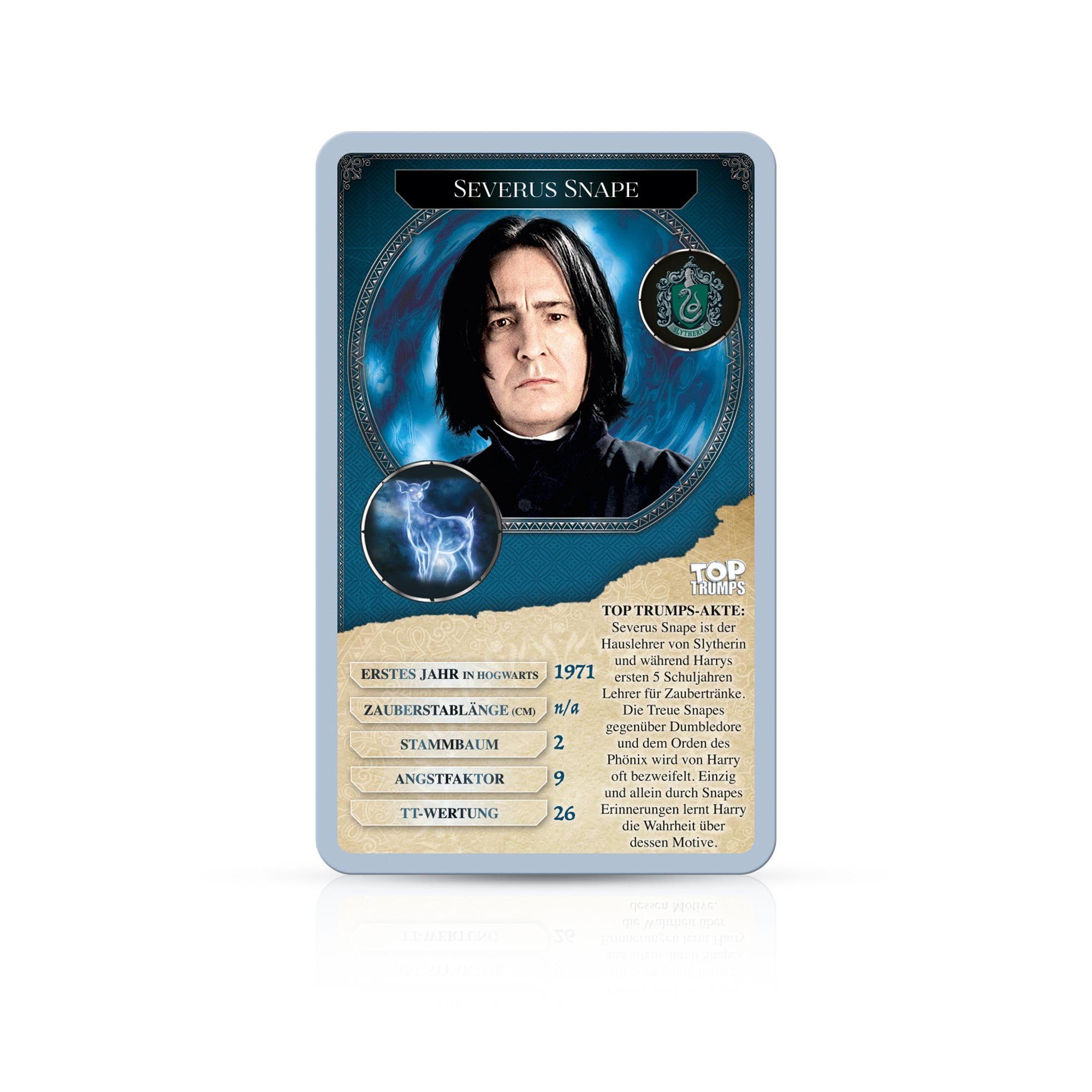 Winning Moves Spiel Top Trumps Harry Potter 30 Hexen und Zauberer, Quartett