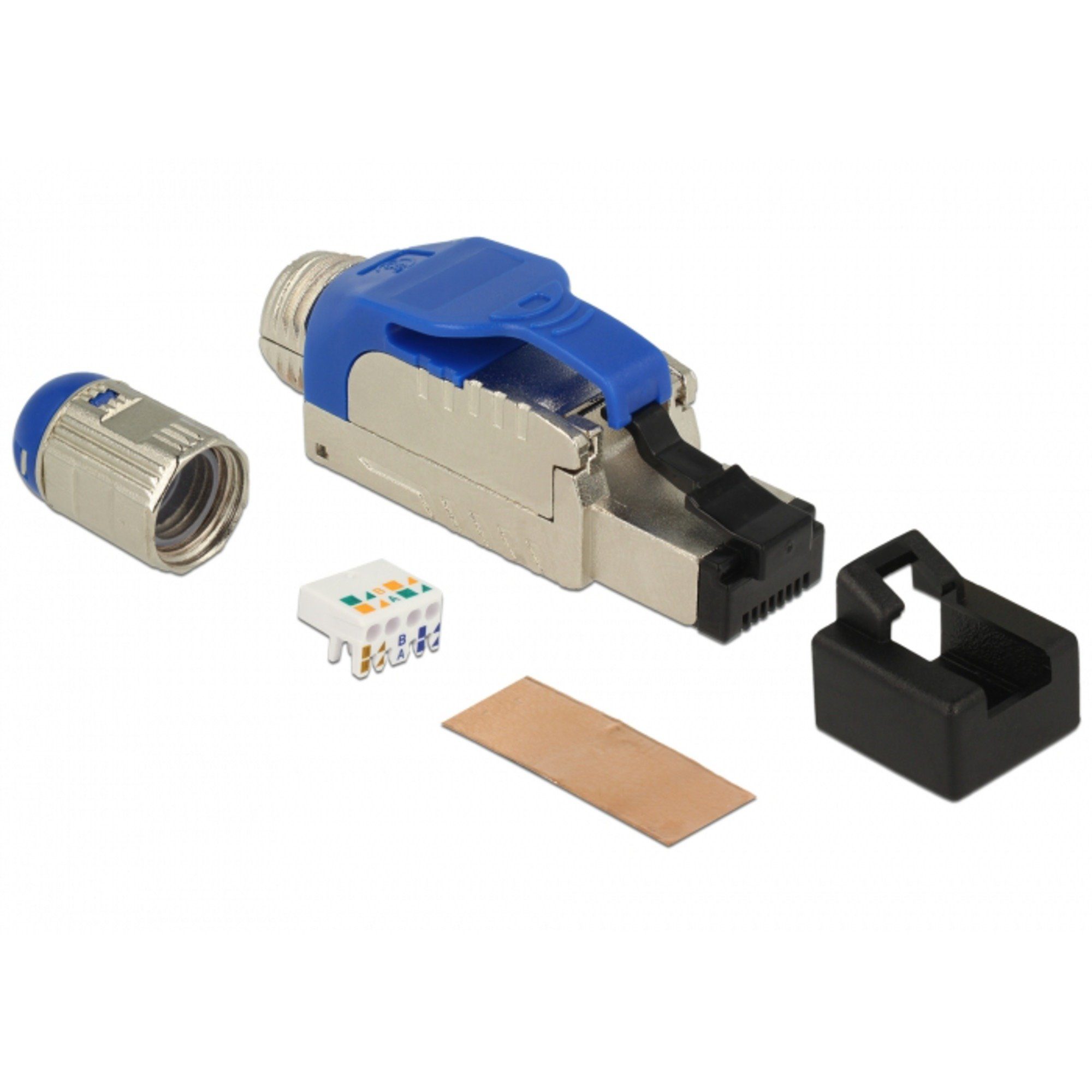 Delock DeLOCK RJ-45 Stecker feldkonfektionierbar Cat.8.1, LAN-Kabel