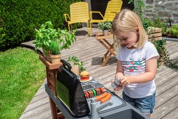 Smoby Spielküche Outdoor Gartenküche Kunststoff, mit Grill, Spülbecken und Wasserpumpfunktion; Made in Europe