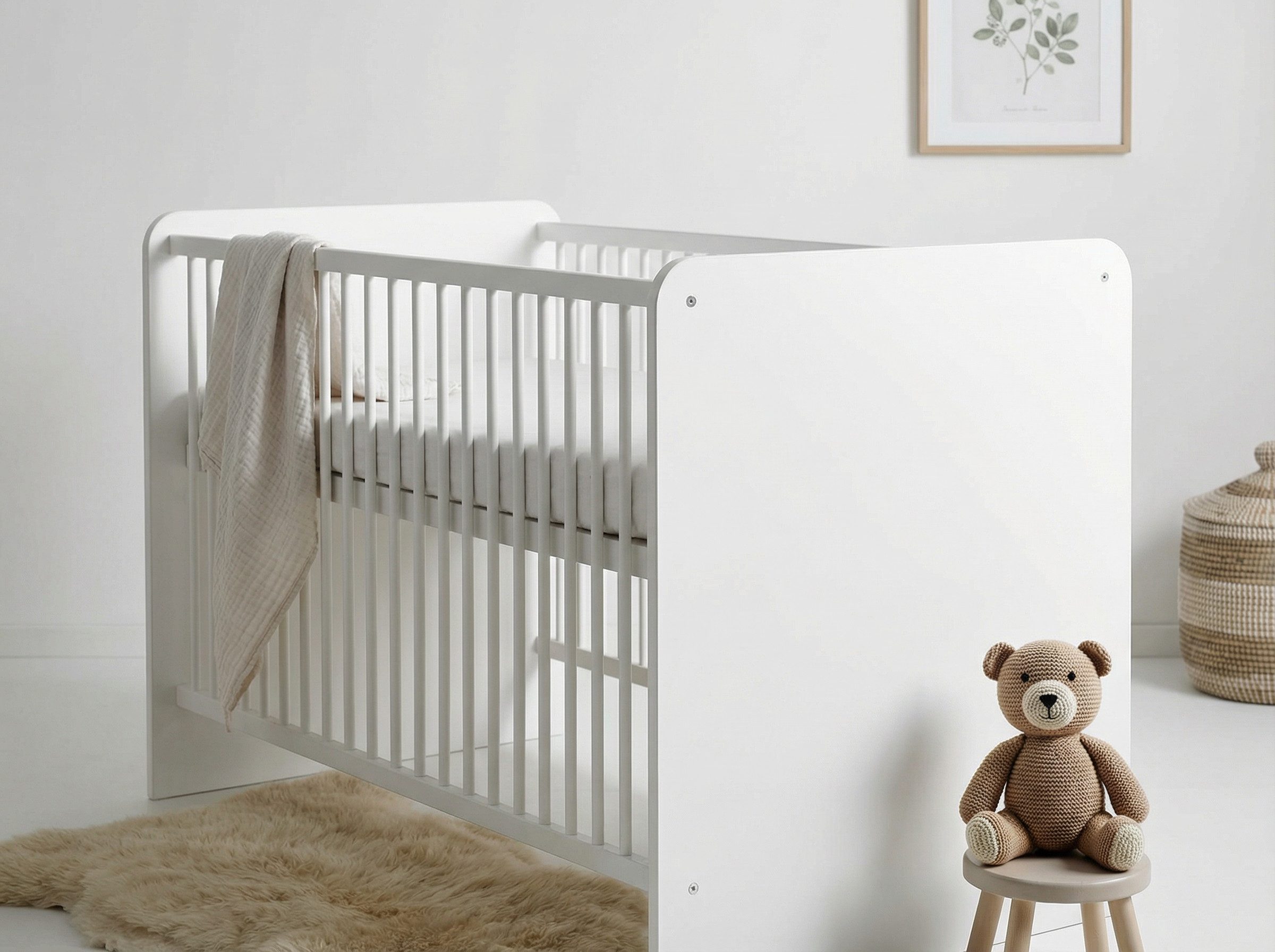 Begabino Babybett Bibo, mit Schlupfsprossen