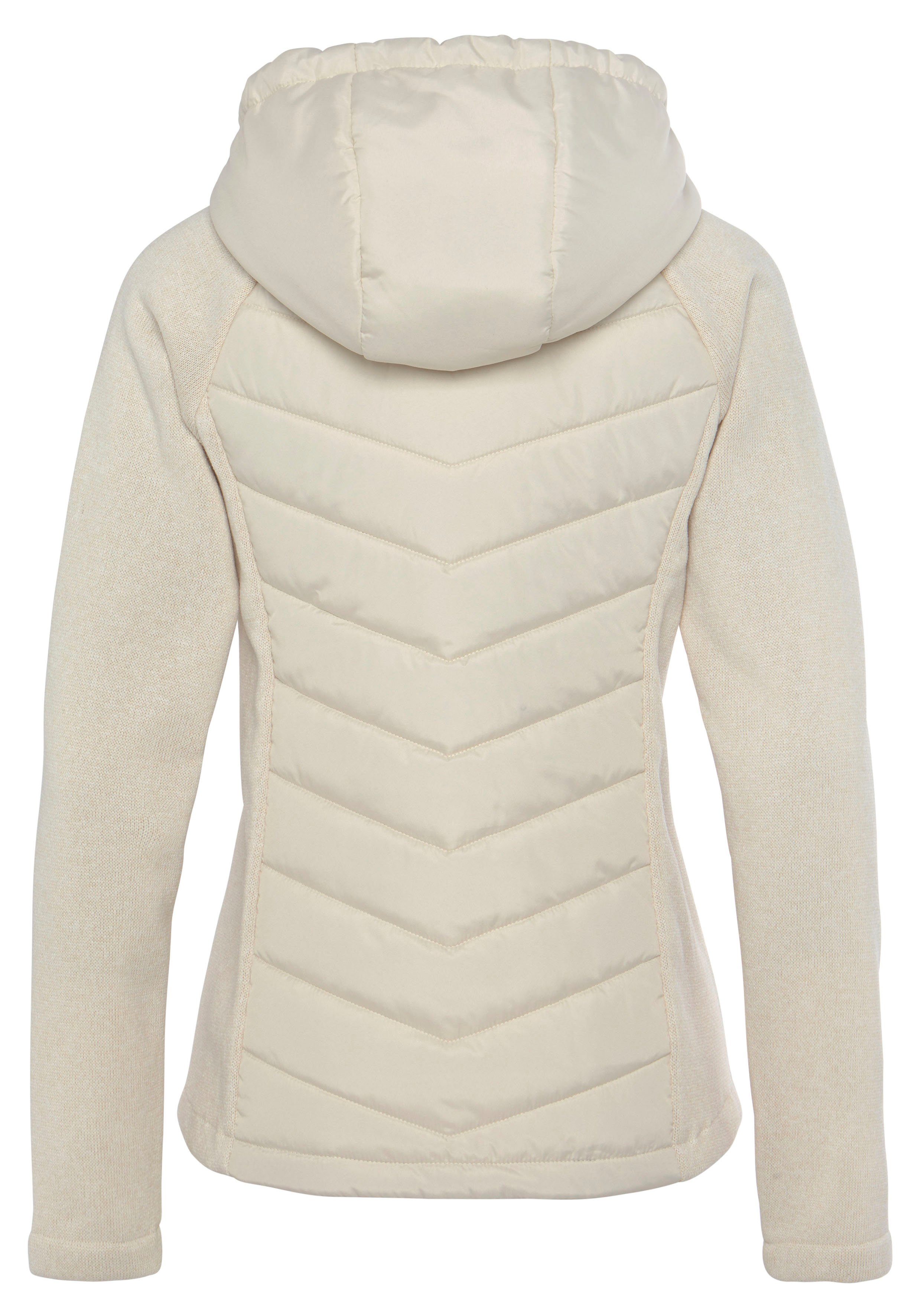 Vivance Steppjacke mit Strickfleece-Ärmeln