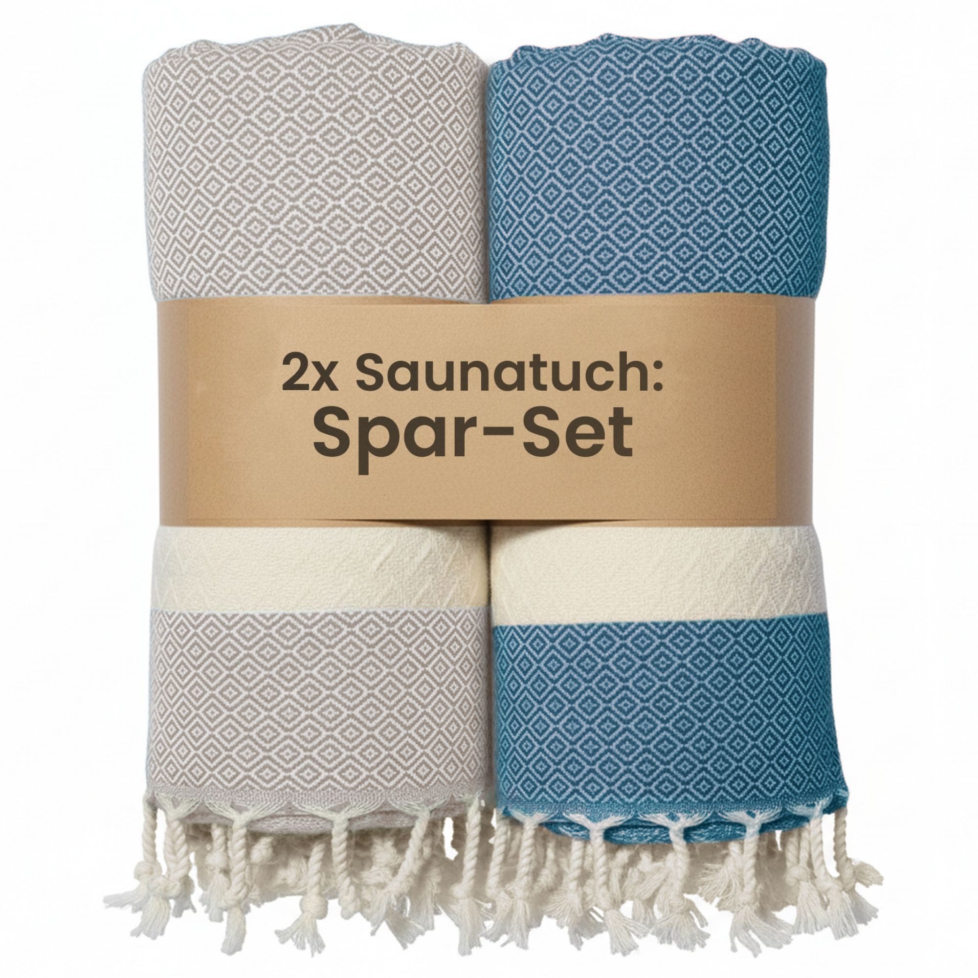 furora HOLIDAY Saunatuch Saunahandtuch Saunatuch Damen + Herren, Hamamtuch groß 100x200 XXL