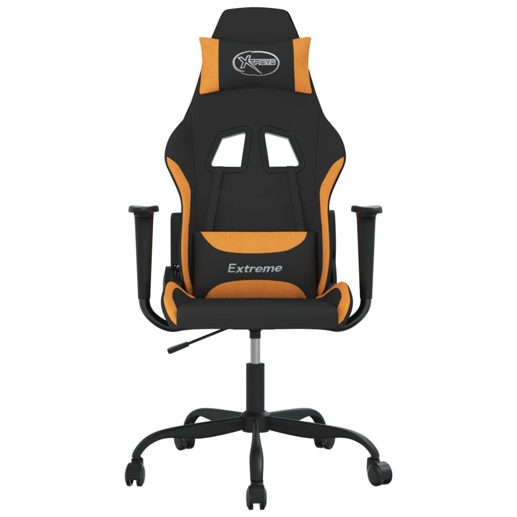 vidaXL Bürostuhl Gaming-Stuhl Schwarz und Orange Stoff Home Office Sessel Computer Büro