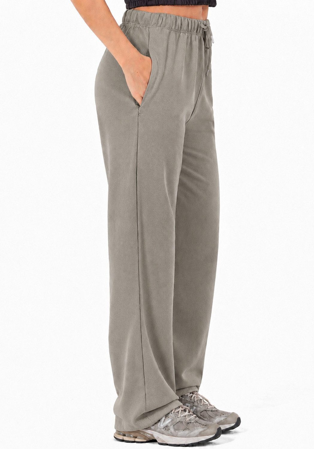 R-CAMP Sweathose Jogginghose Damen - Jogginghose Weites Bein Hosen (Packung, 1-tlg., Jogginghose für Damen) Weite Sweathose aus Baumwolle Bequeme Freizeithose
