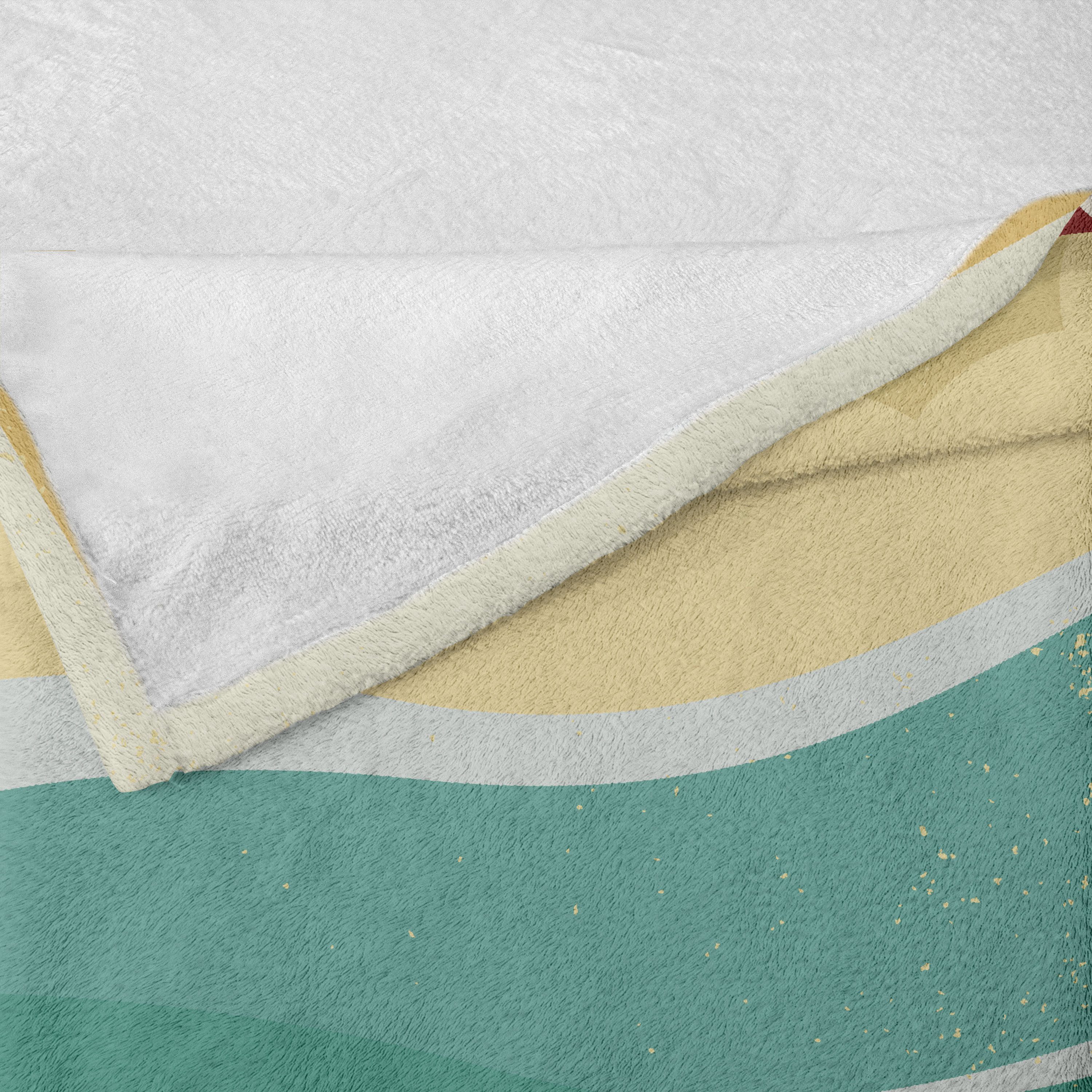 Wohndecke Gemütlicher Plüsch für den Innen- und Außenbereich, Abakuhaus, Insel-Party Frau Sonnenbaden Strand