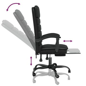 vidaXL Bürostuhl Bürostuhl mit Massagefunktion Schwarz Kunstleder (1 St)