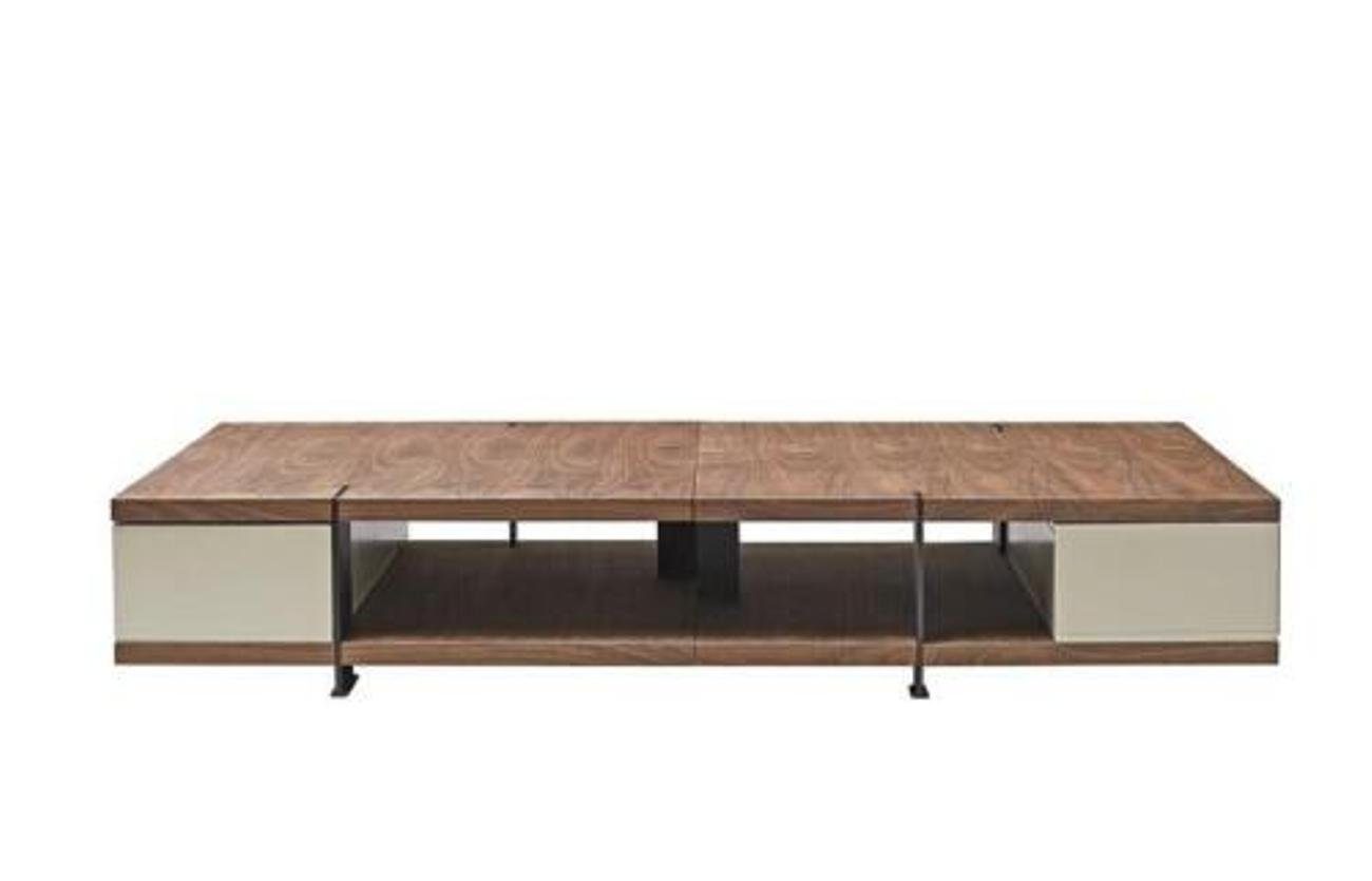 Tische Tische Designer Couch Sofa Tisch Rund Tisch Holz Couch Designer Couchtisch Holz Rund Italienische, Sofa JVmoebel Italienische Metall Metall