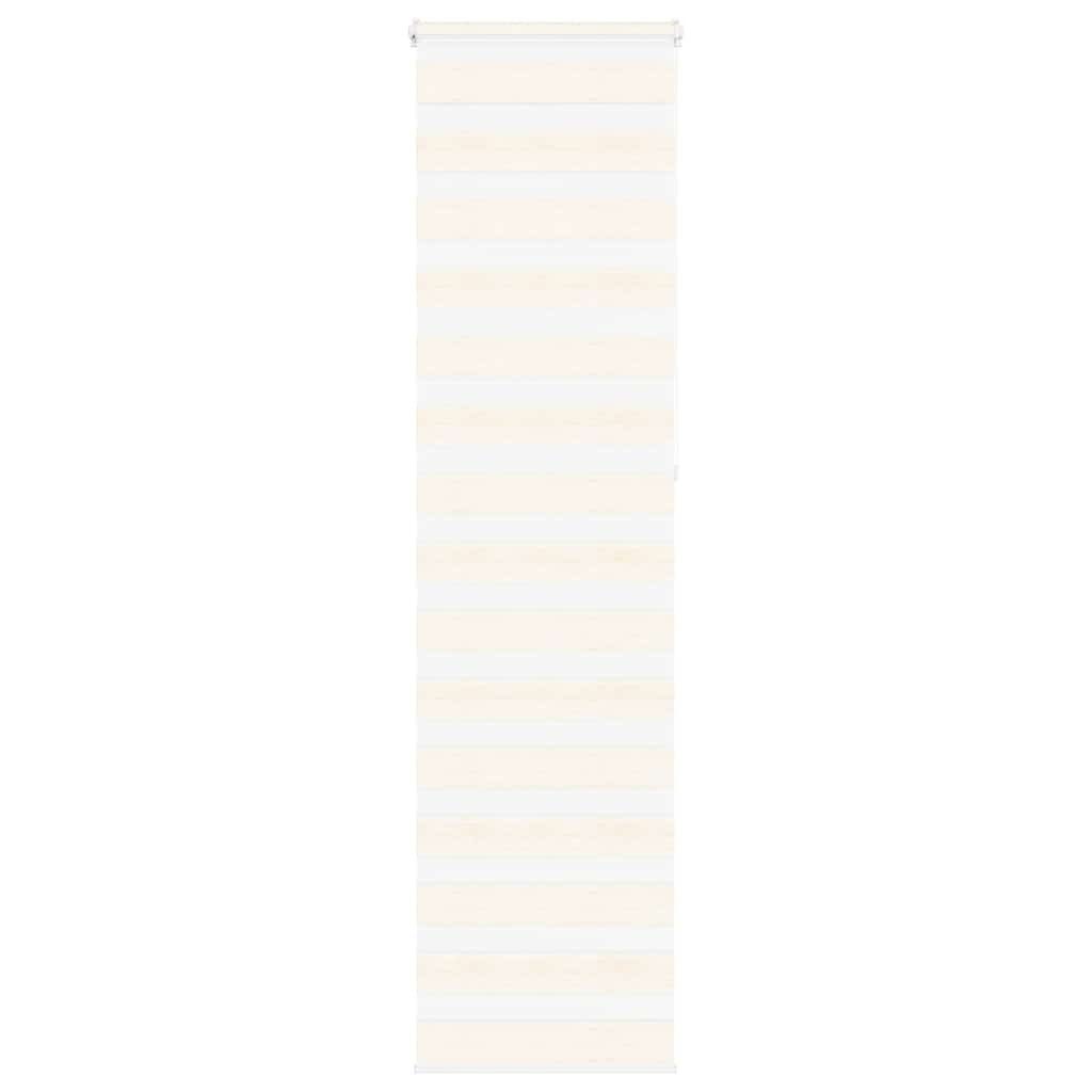Rollo Doppelrollo Marmorbeige 55x230 cm Stoffbreite 50,9 cm Polyester, vidaXL
