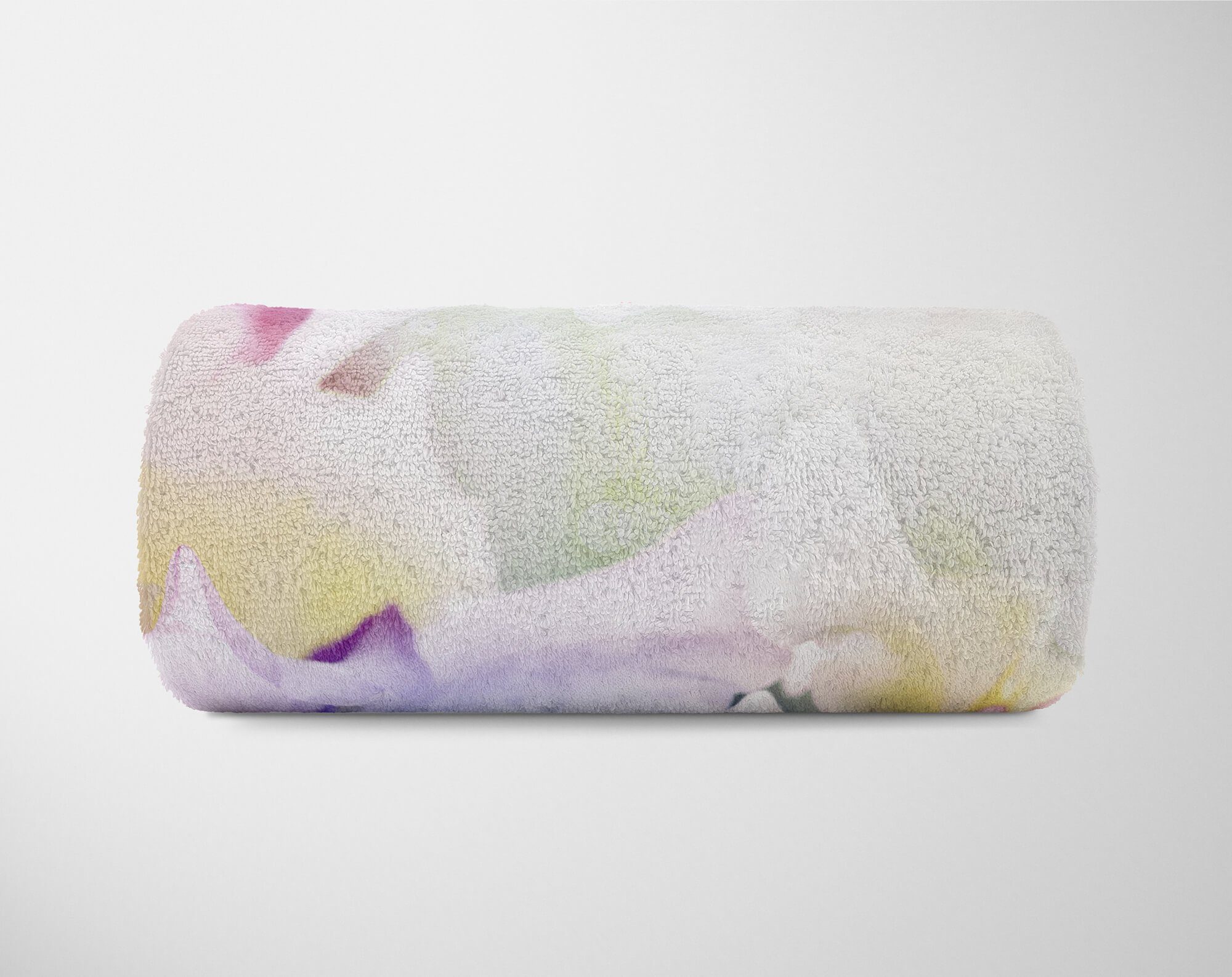 Handtuch Baumwolle-Polyester-Mix Kuscheldecke Handtücher Blumen (1-St), Sinus Art Handtuch Blüten Strandhandtuch Kuns, Fotomotiv Saunatuch mit