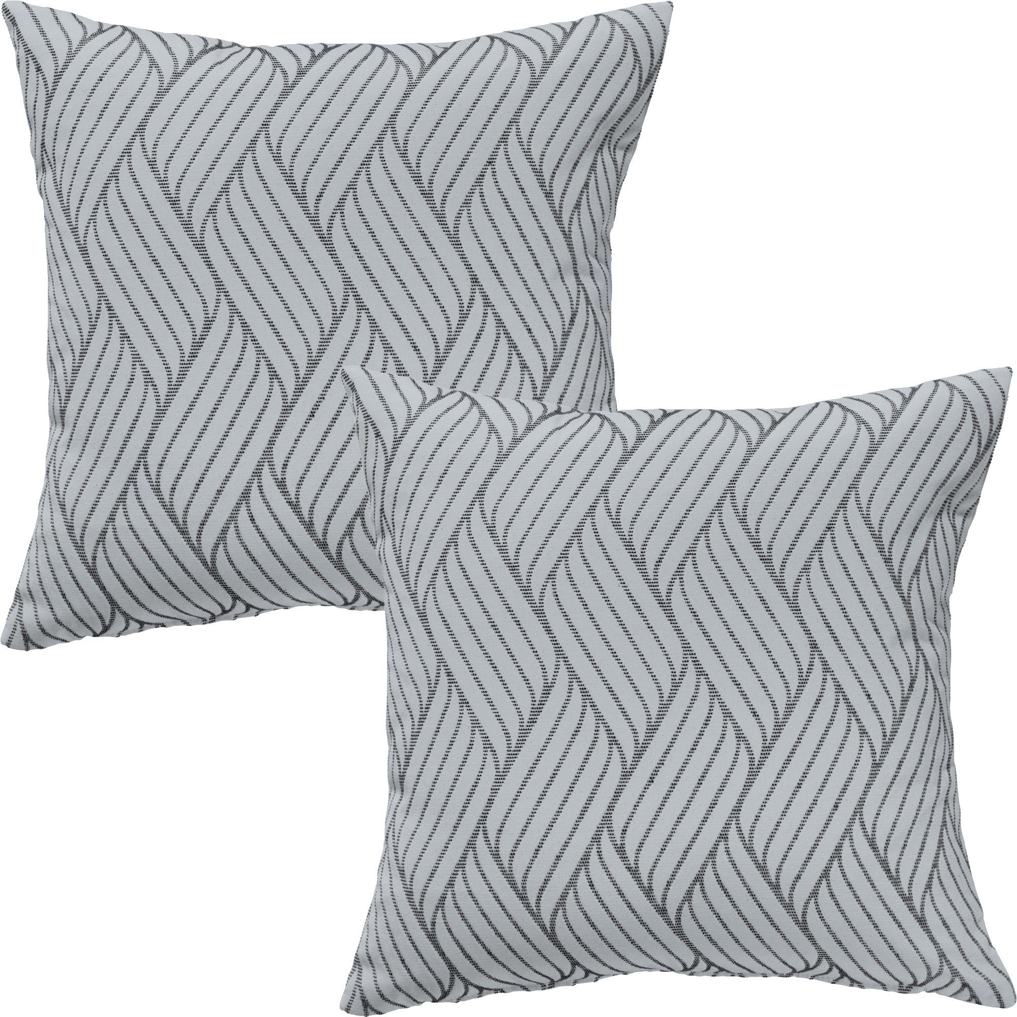 Erwin Müller Kissenbezug Kissenhülle 2er-Pack, Streifen