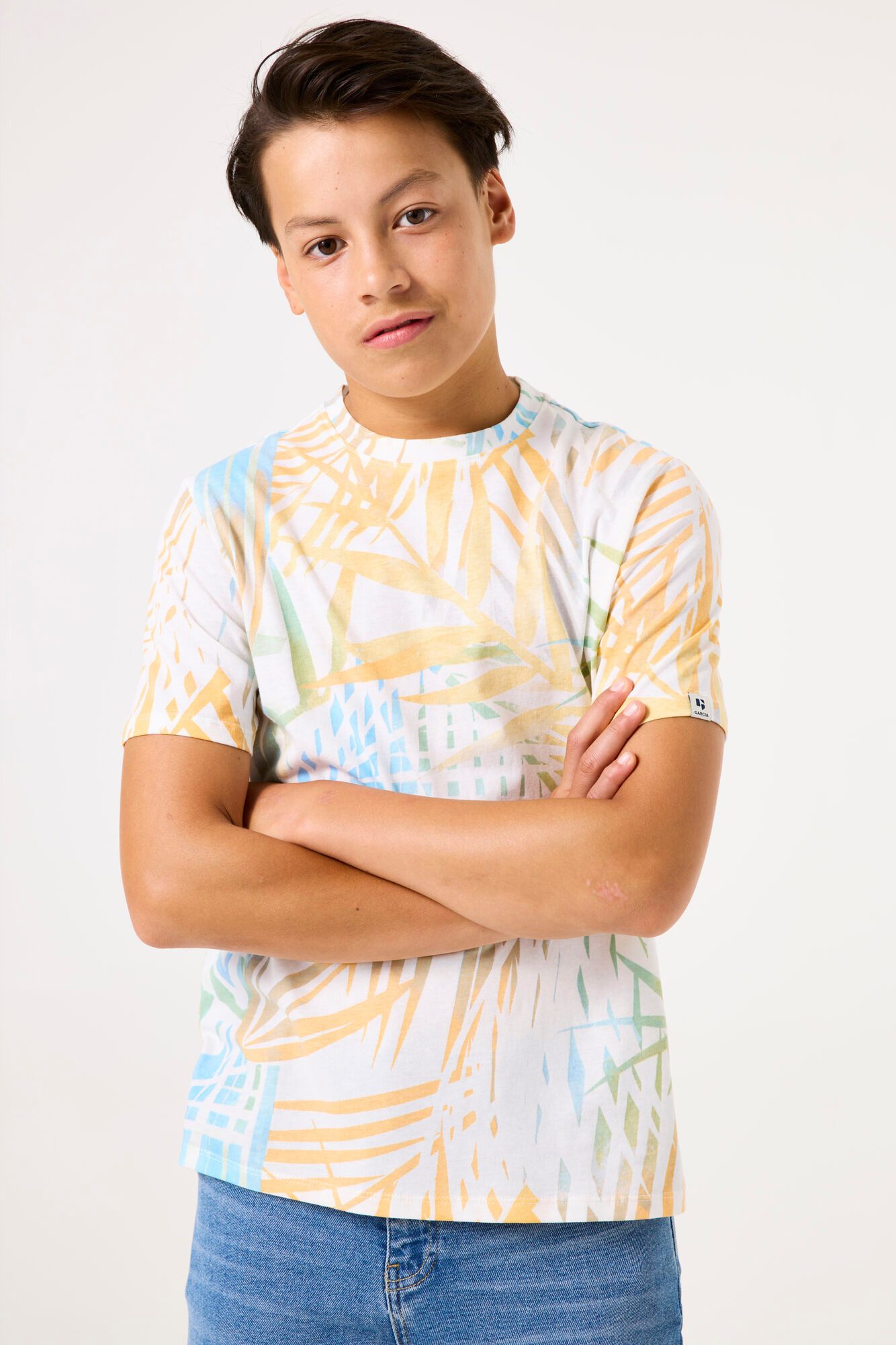 Garcia T-Shirt mit All-Over Print for günstig online kaufen