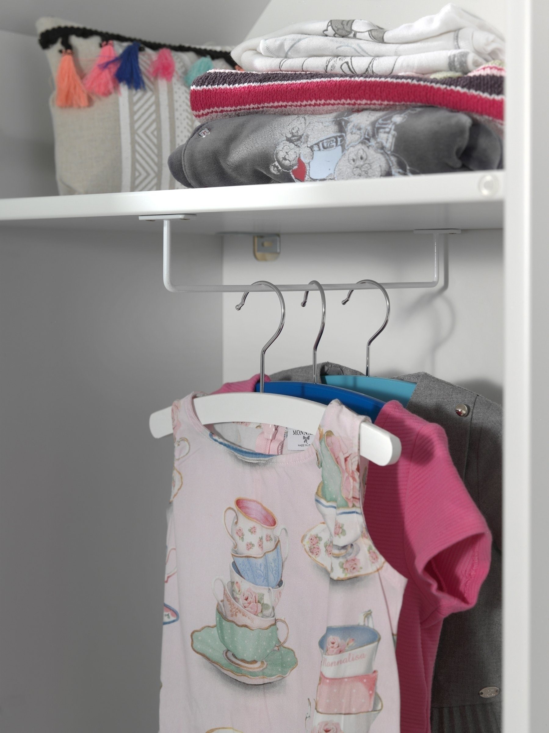 Vipack Kleiderschrank CASAMI BRUGES in Weiß lackiert, MDF - 57,6x171,3x37cm (BxHxT)