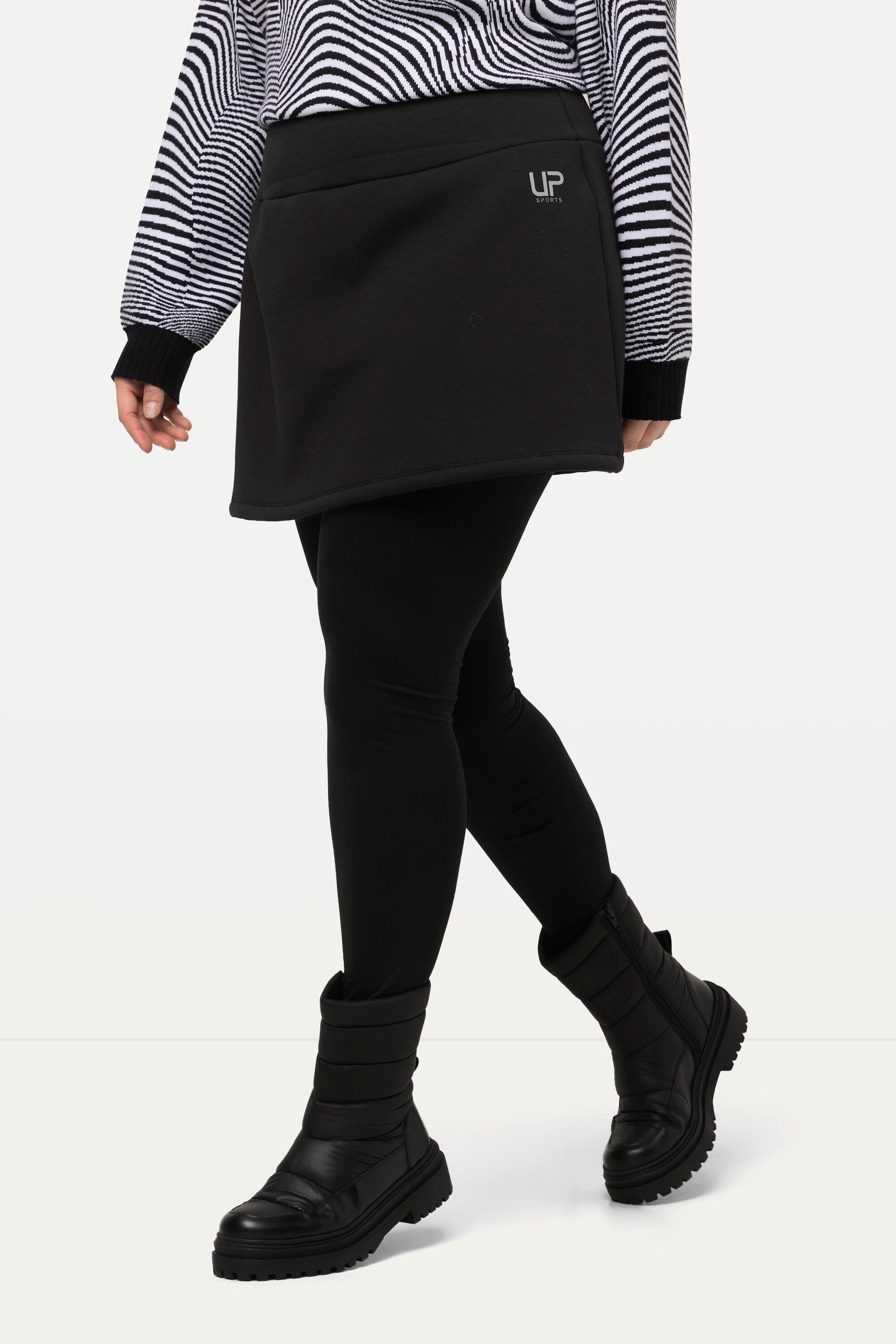 Ulla Popken Midirock Rock Webfell-Futter Elastikbund High Waist günstig online kaufen