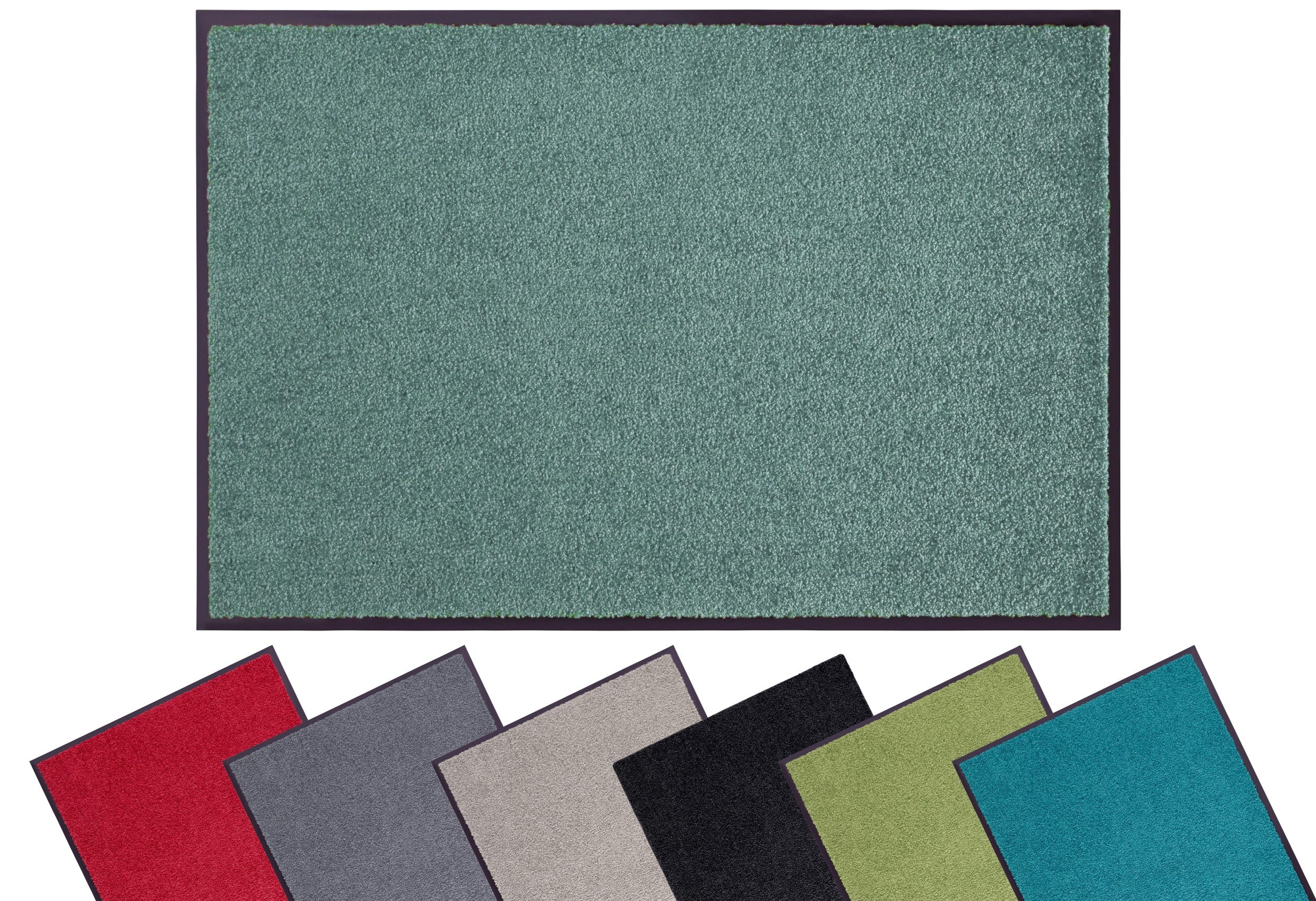OTTO home Fußmatte Clean & Walk, rechteckig, Höhe: 7 mm, Schmutzfangmatte, Türmatte, In- und Outdoor, Teppich, Läufer, waschbar