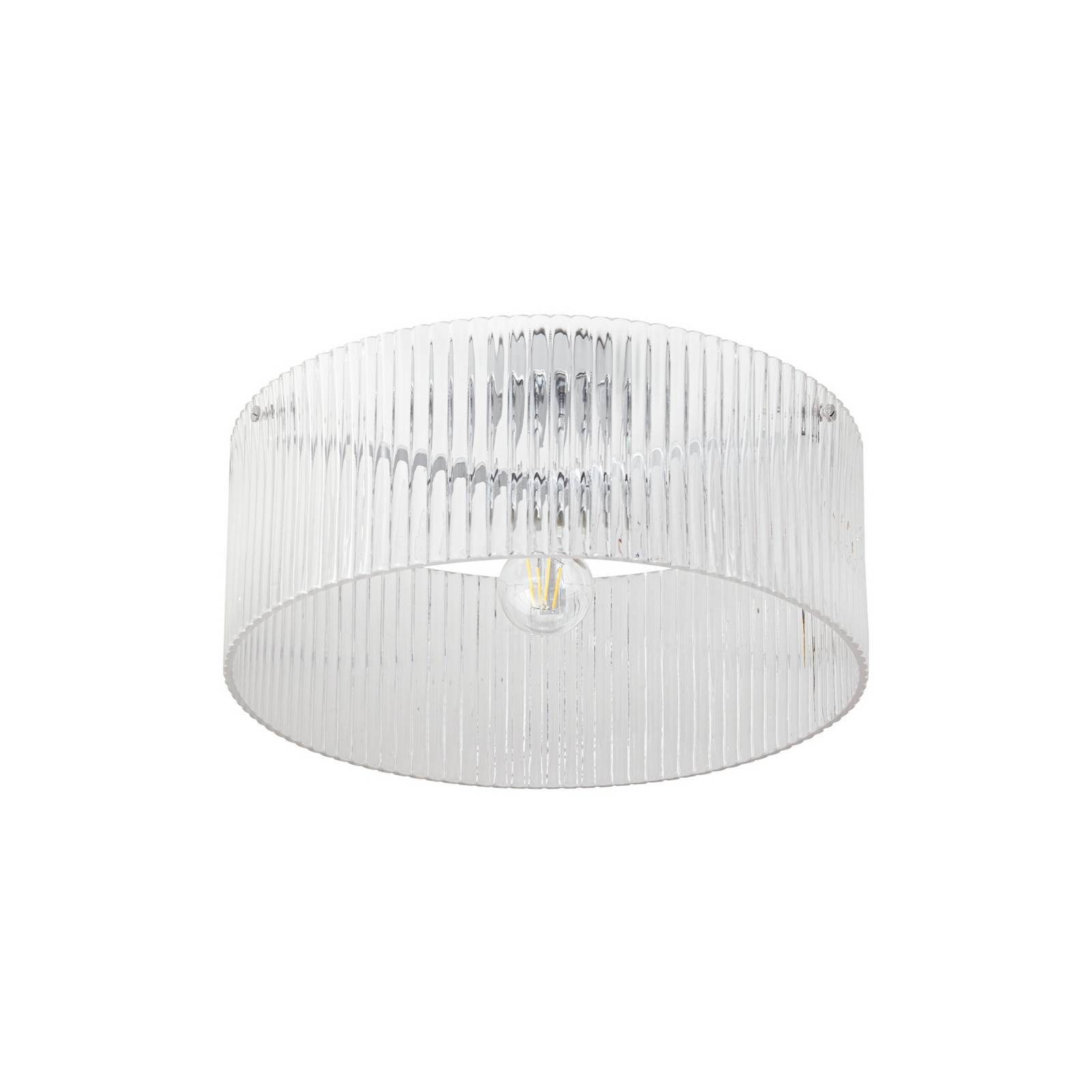 Lucande Deckenleuchten Meritt, Glas Transparent IP20, 1 x 15 W LED