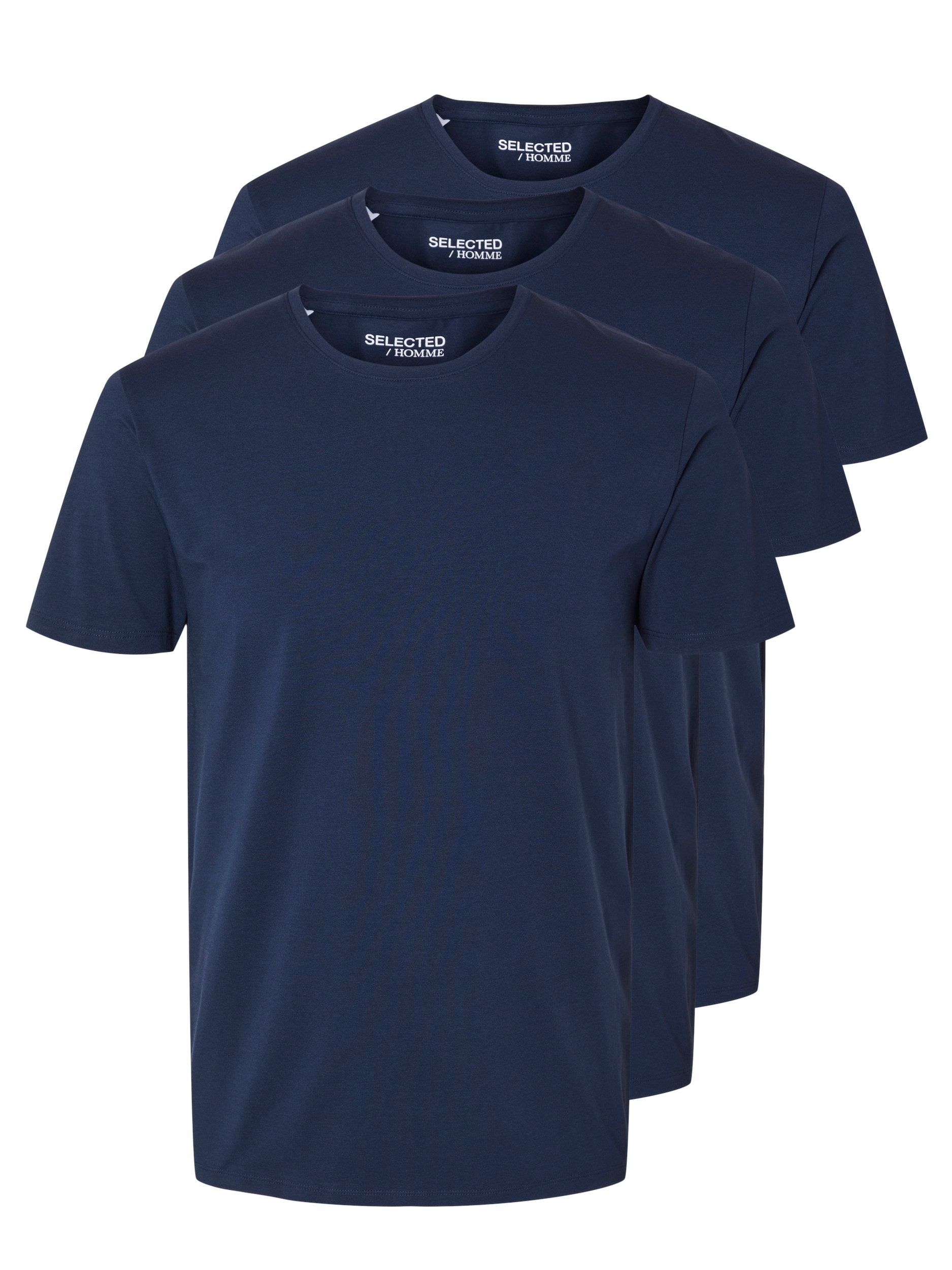 Selected T-Shirt SLHROLAND SS O-NECK TEE 3-PACK NOOS günstig online kaufen