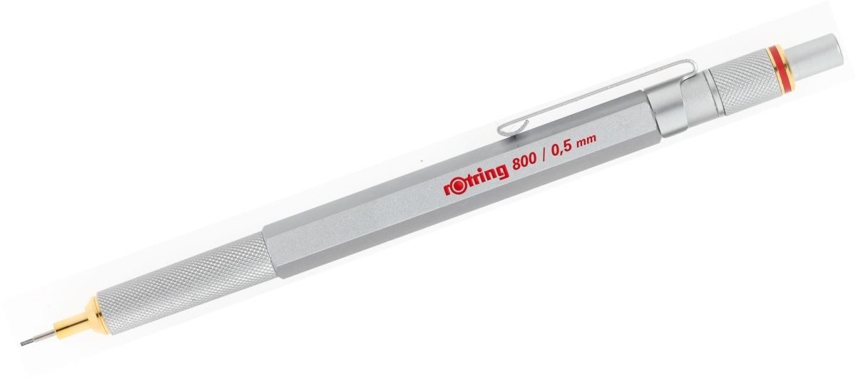 ROTRING Bleistift Feinminenbleistift 800 0,5mm HB silber