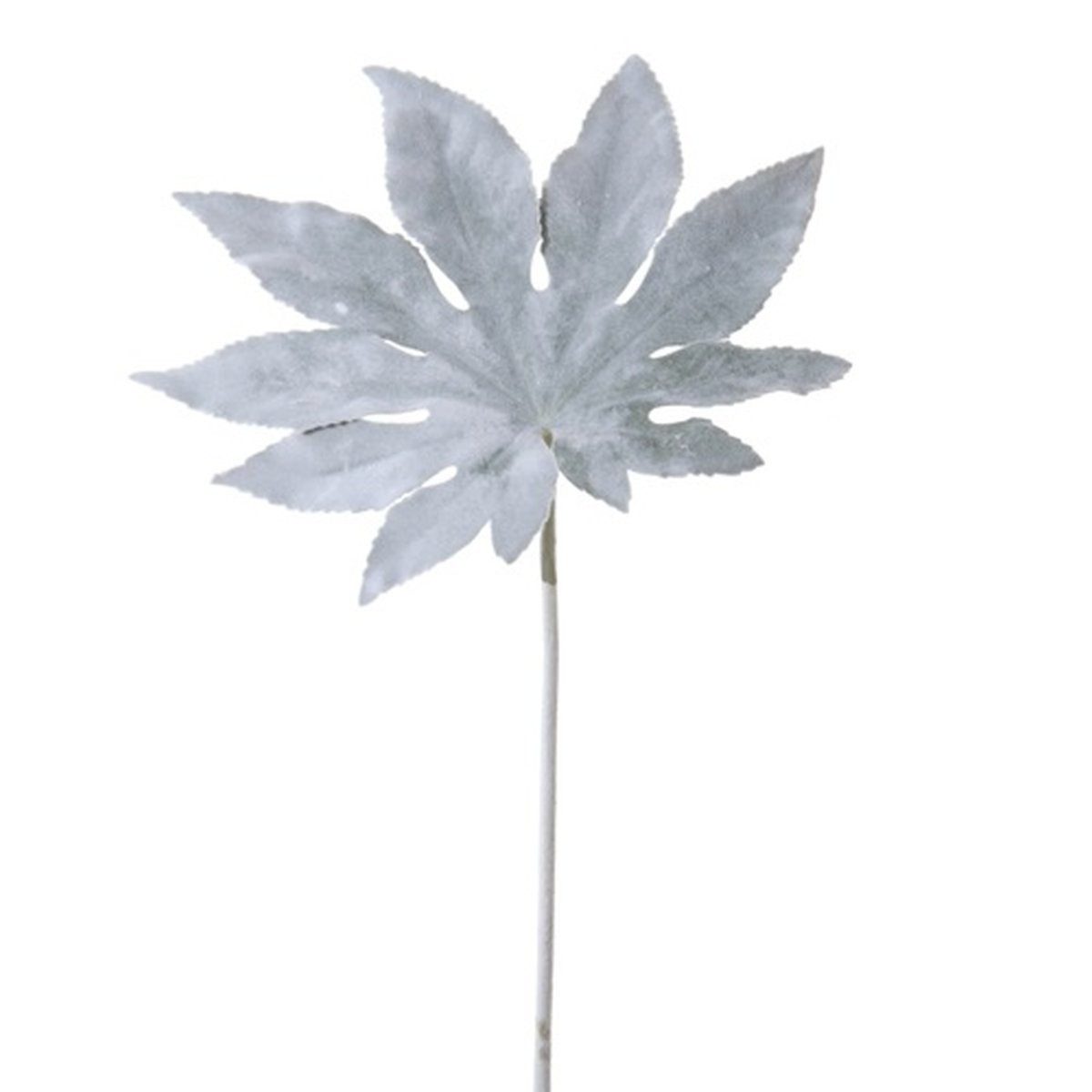 Kunstpflanze Kunst Blatt Aralie Dusan, weiß-grau, 50cm Zimmeraralie, artplants, Höhe 50.0 cm