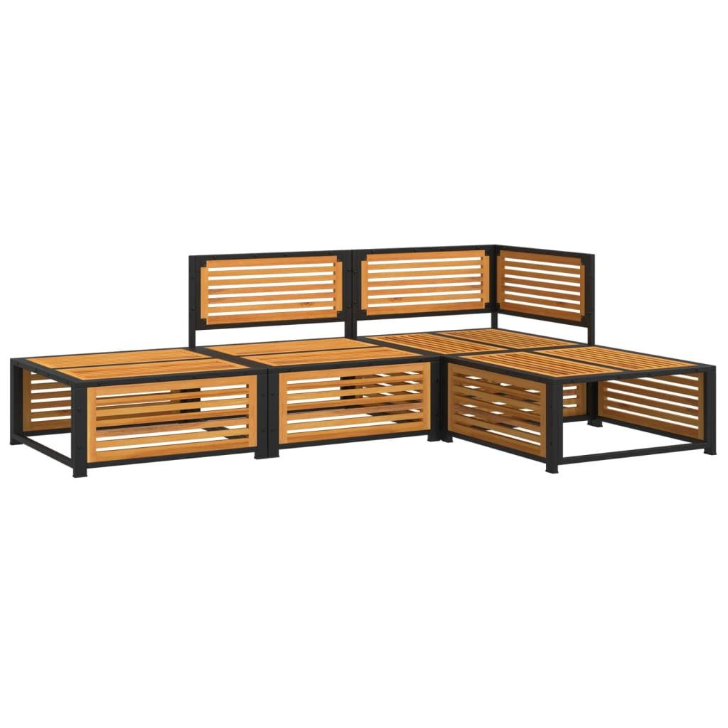 vidaXL Gartenlounge-Set 4-tlg. Garten-Sofagarnitur mit Kissen günstig online kaufen