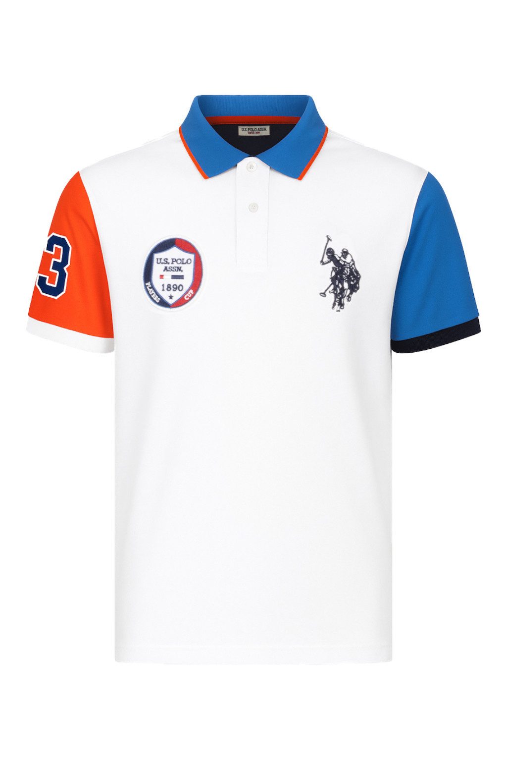 U.S. Polo Assn. Poloshirt Multicolor (Baumwolle) weiss/bunt Herren günstig online kaufen