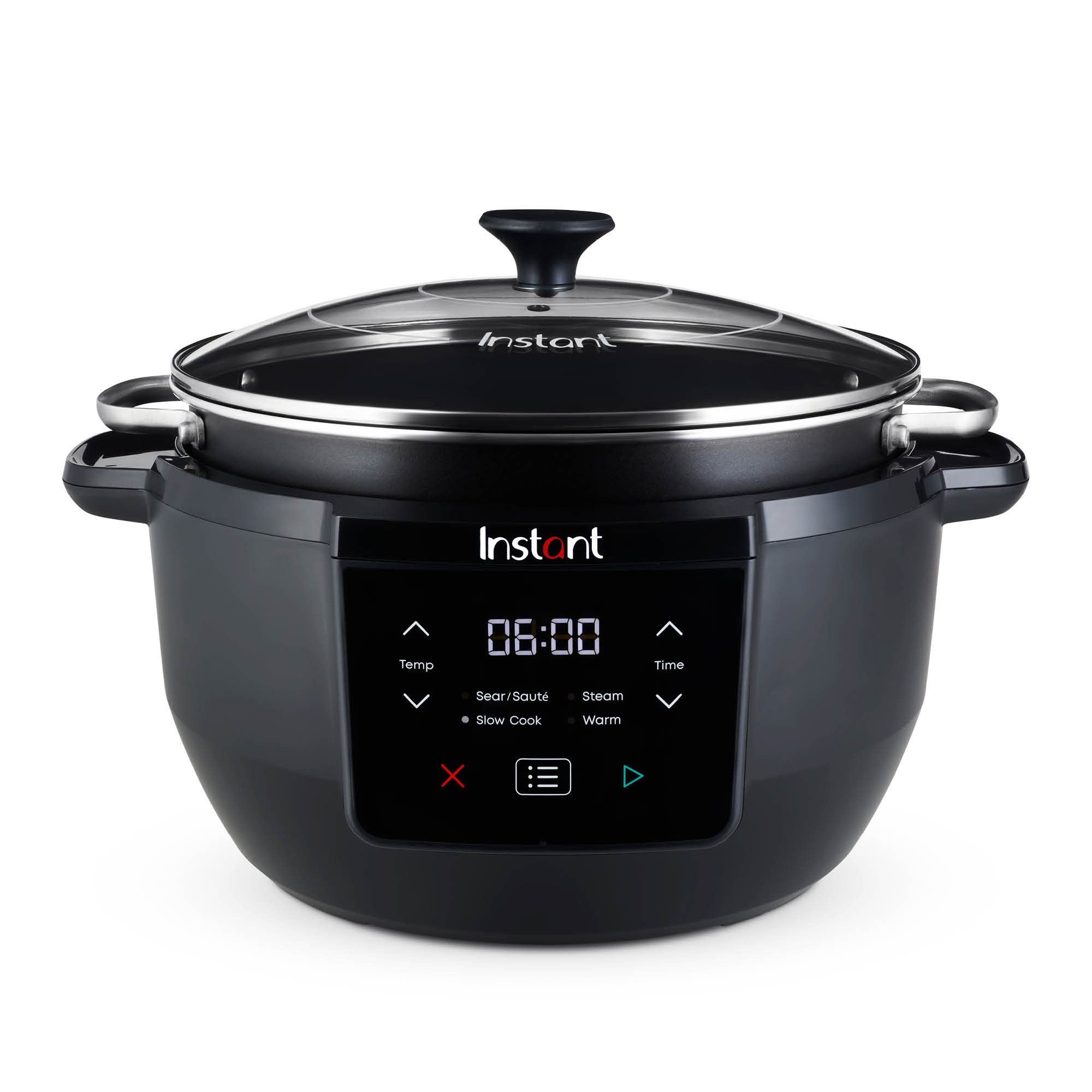 Instant Pot Multikocher Superior 4in1 Slow Cooker Schongarer 10 Portionen Braten Warmhalten, 800 W, 4-in-1 Funktion, 7,1L, EasyGrab-Griffe, Zeit-Temperatureinstellung