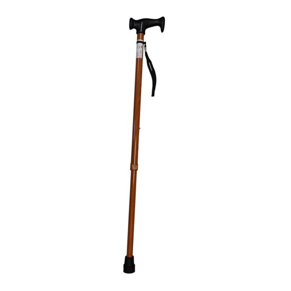 Antar Gehstock Aluminium höhenverstellbar mit Derbygriff