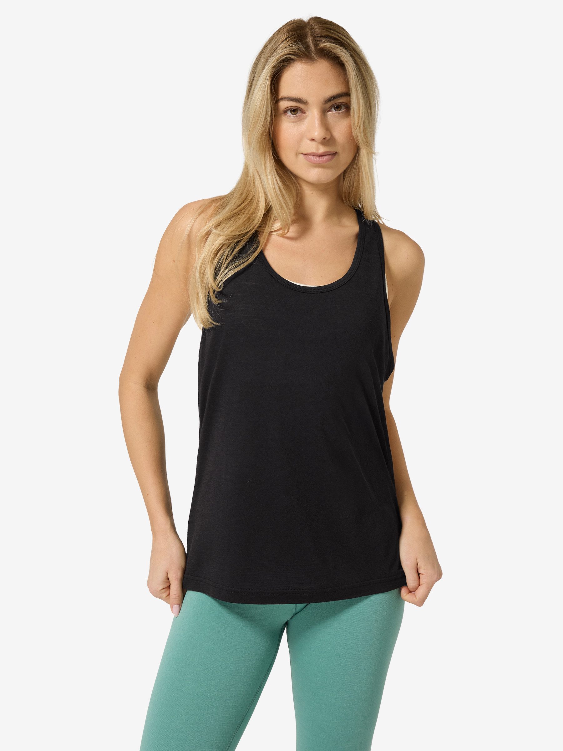 SUPER.NATURAL Tanktop für Damen,Merino W LOOSE TANKTOP modern, atmungsaktiv