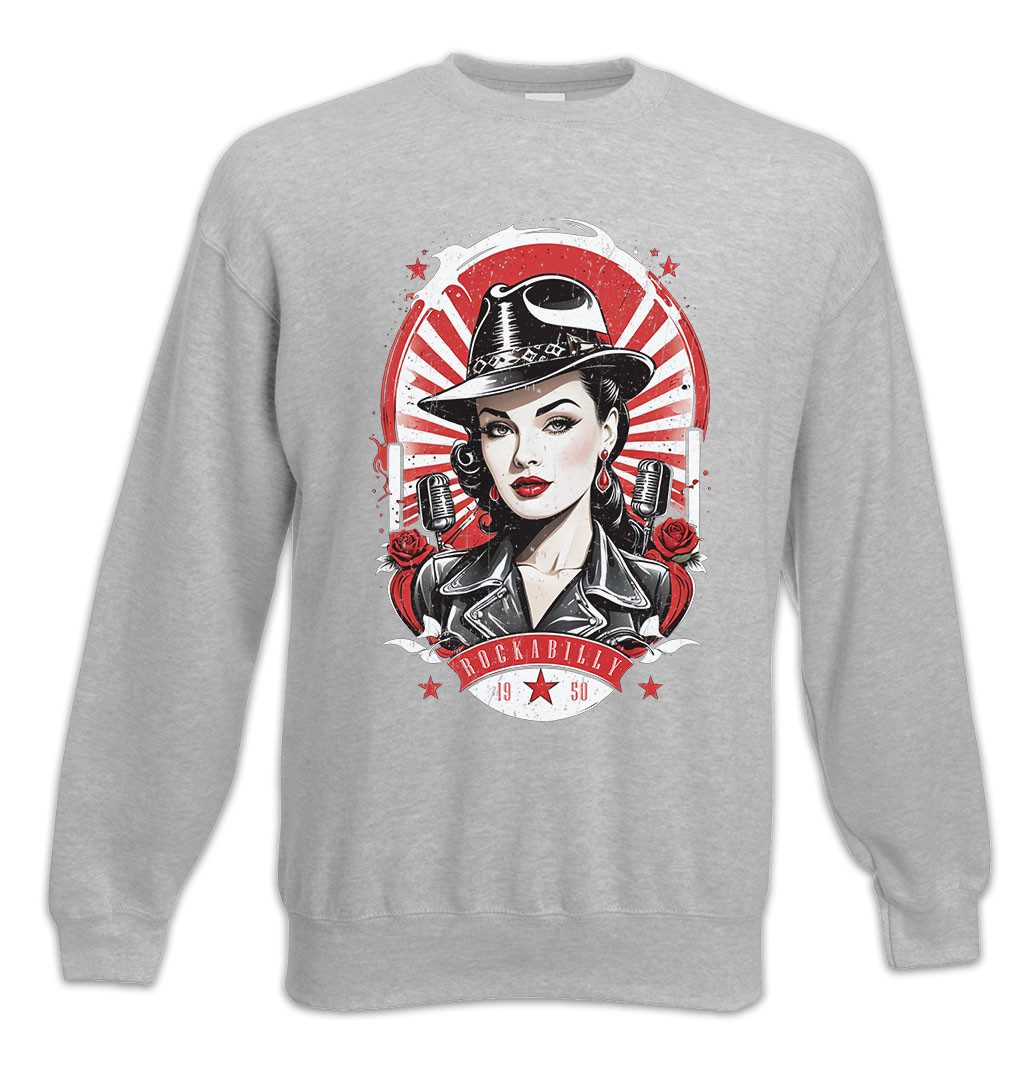 Urban Backwoods Sweatshirt Rockabella Beauty Sweatshirt Tattoo Rockabilly Art Artist Fifties 50s (1-tlg) Girl Pin Up Burlesque