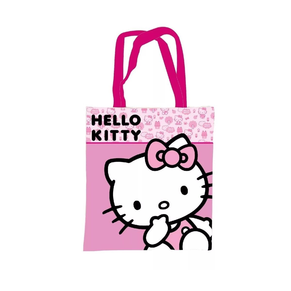 Hello Kitty Einkaufsshopper Hello Kitty Pink Stofftasche, Einkaufstasche 44 cm
