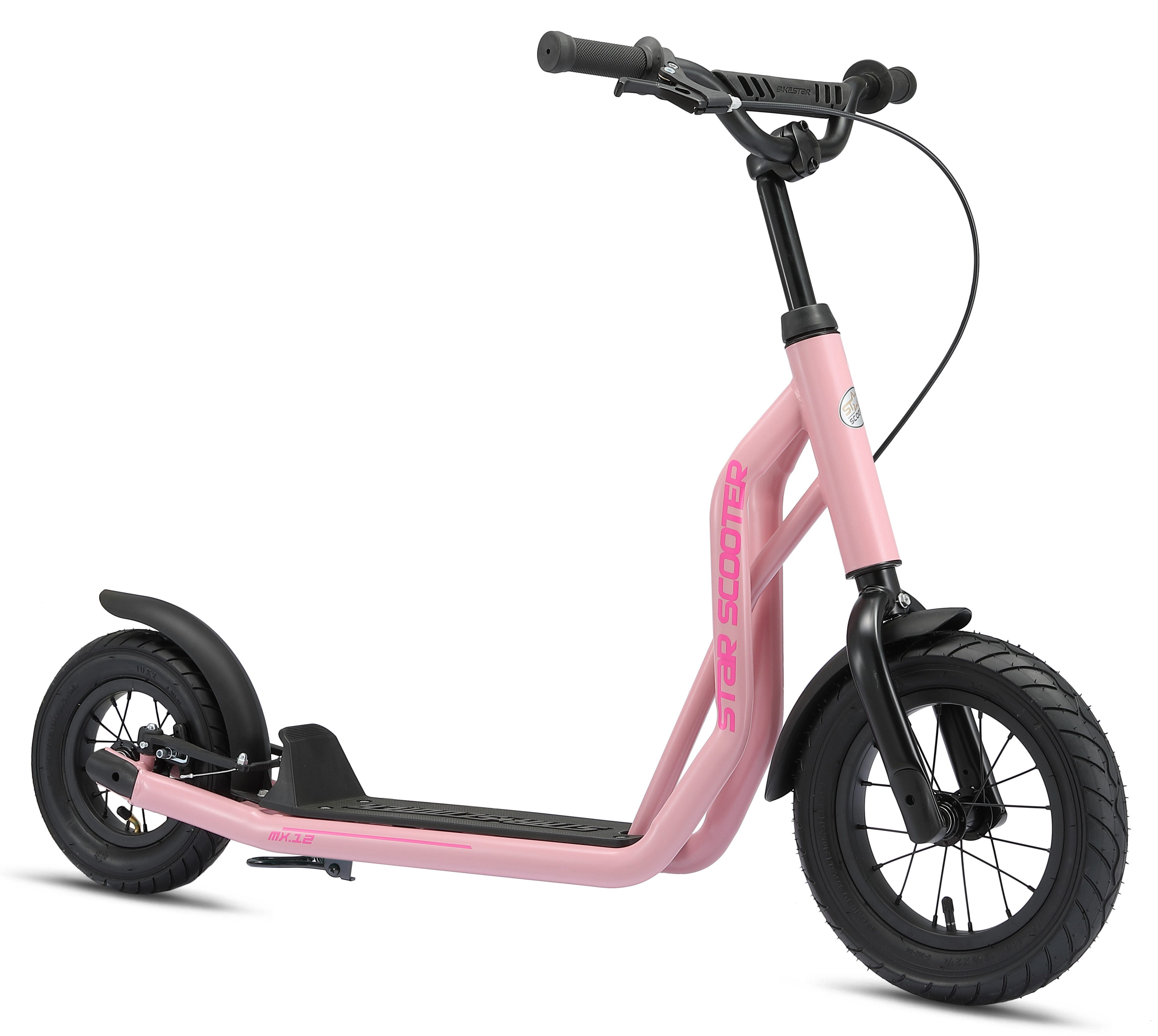 Star-Scooter Cityroller 12 Zoll, ab 8 Jahre, Kinder City Roller ab 124 cm, Jungen, Mädchen, Höhenverstellbar, Seitenständer