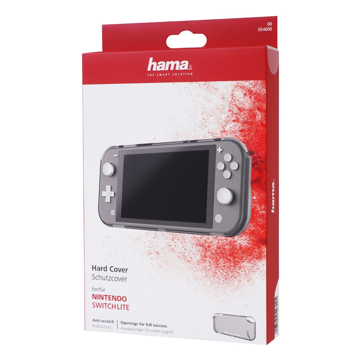 Hama Konsolen-Tasche Hard-Case Schutz-Hülle Tasche Grau, Anti-Kratz, besserer Griff, Grip-Cover für Nintendo Switch Lite