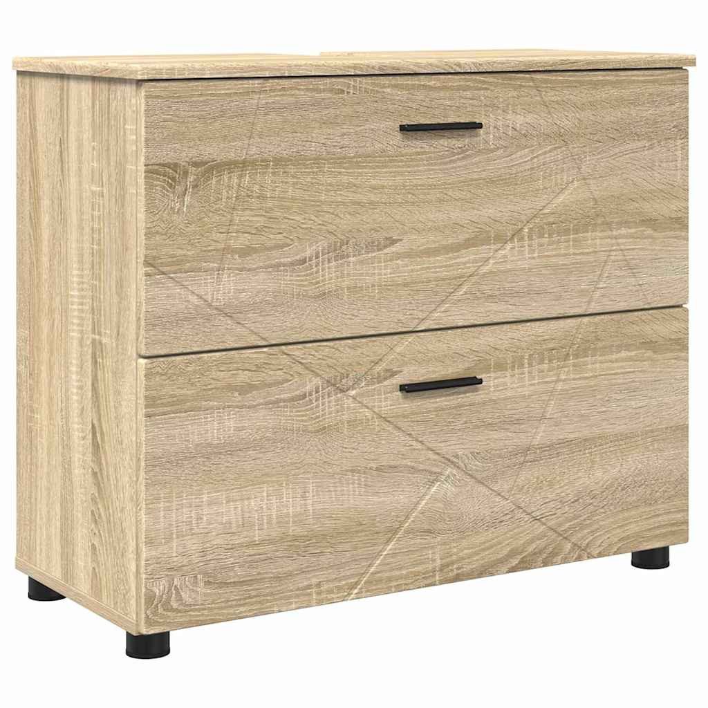 vidaXL Badezimmerspiegelschrank Badezimmer Schrank Sonoma Eiche günstig online kaufen