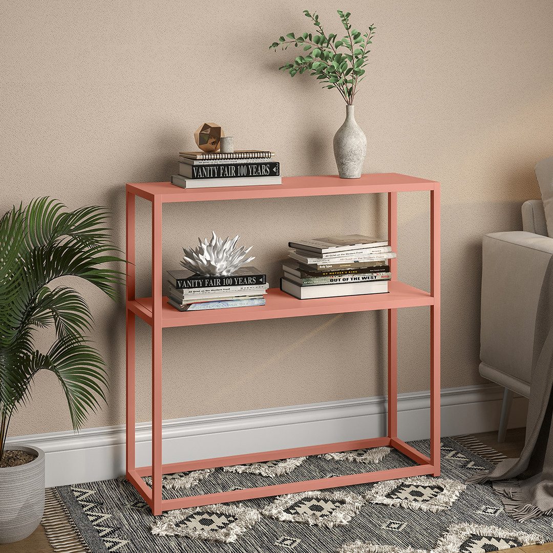 skølm Ablageregal Skadi mit 2 Ablageflächen, terrakotta, Metallregal, bis 2 günstig online kaufen