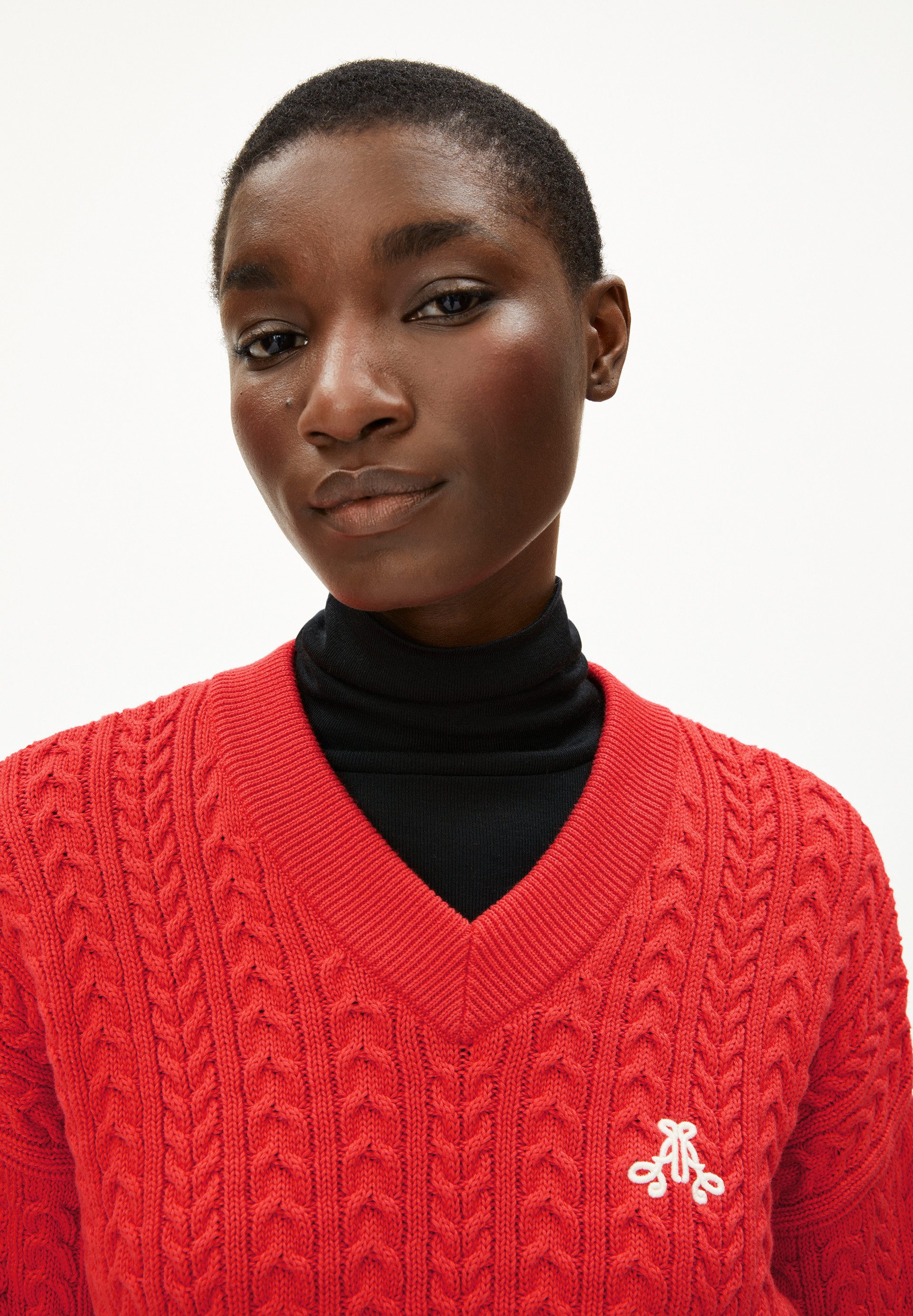 Armedangels Strickpullover CAARLAS CABLE Pullover aus Bio-Baumwolle Loose Fit