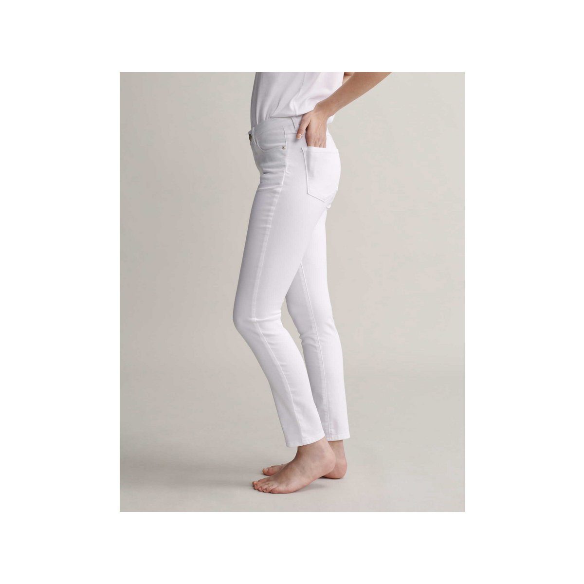 OPUS (1-tlg) weiß Skinny-fit-Jeans