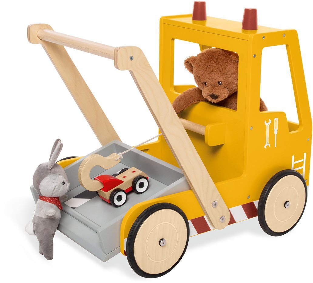 Pinolino® Lauflernwagen Holzspielzeug, Pannendienst aus Fred, Holz