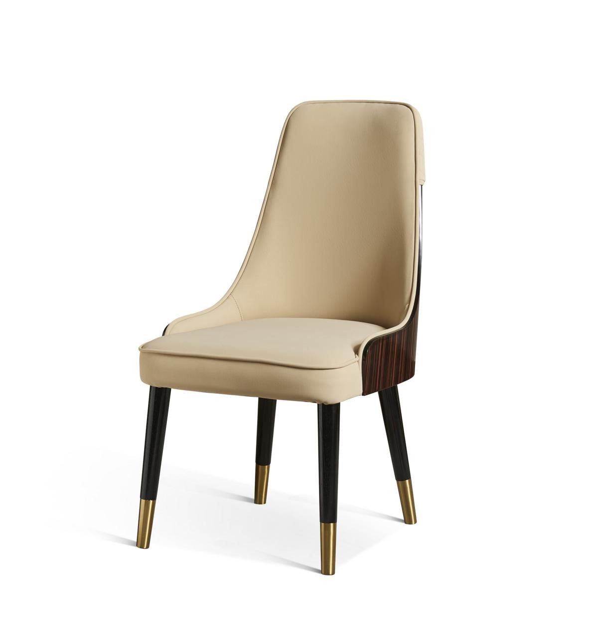 Xlmoebel Esszimmerstuhl Design Lehnstuhl aus Stoff mit Polsterung und Luxus-Optik (1 St), Made in Europa