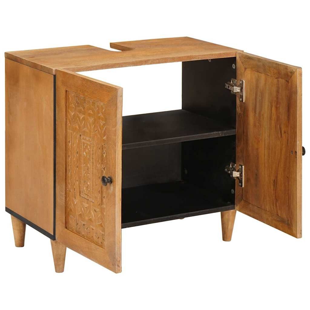 vidaXL Badezimmer-Set Badezimmer Schrank Wandmontiert Hellbraun günstig online kaufen