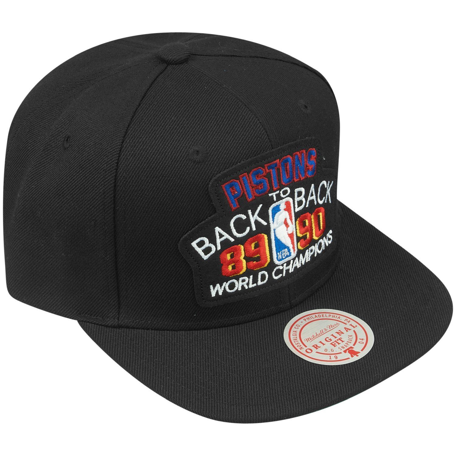 188990 Snapback Ness Mitchell Pistons Cap Detroit &