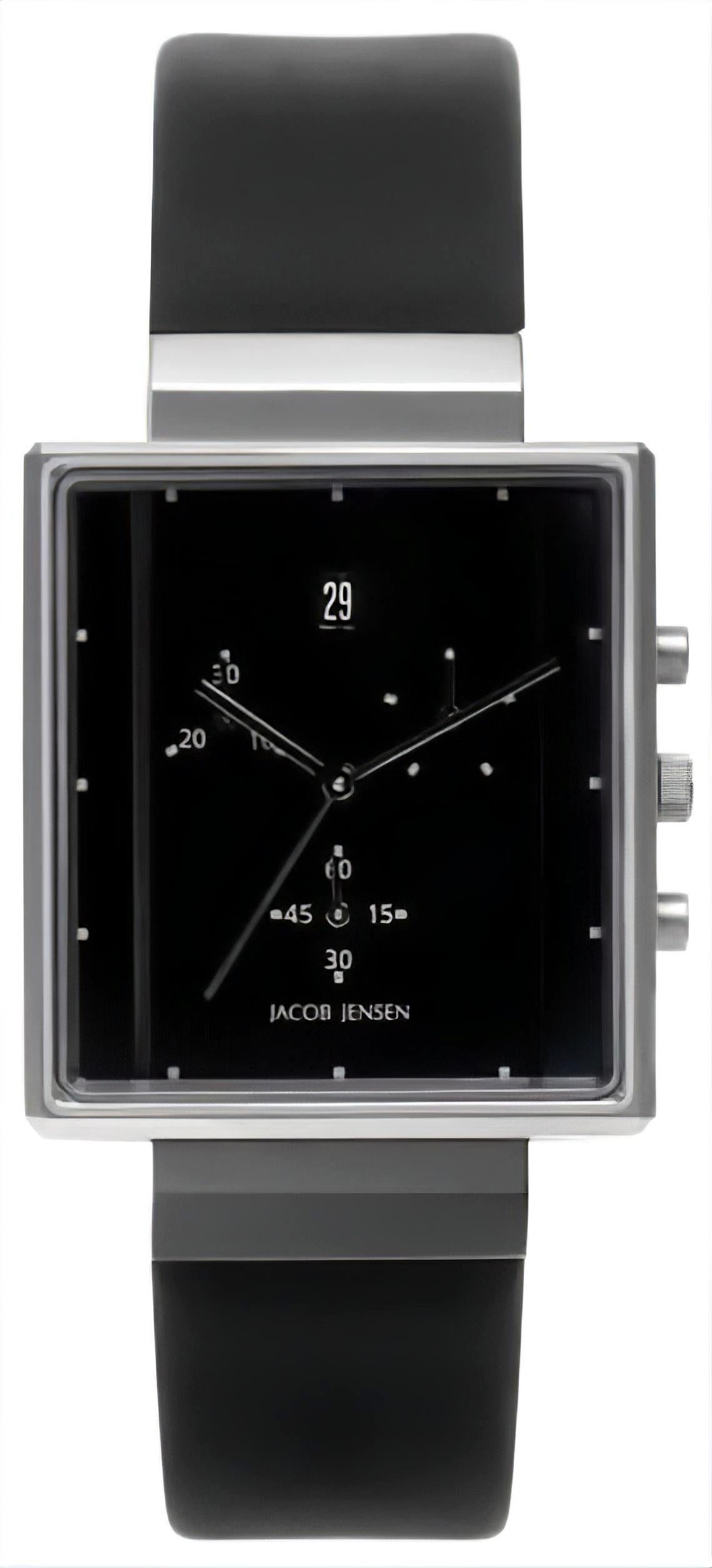 Jacob Jensen Quarzuhr Herrenuhr - Serie: Rectangular series - Jacob Jensen Modell: 805
