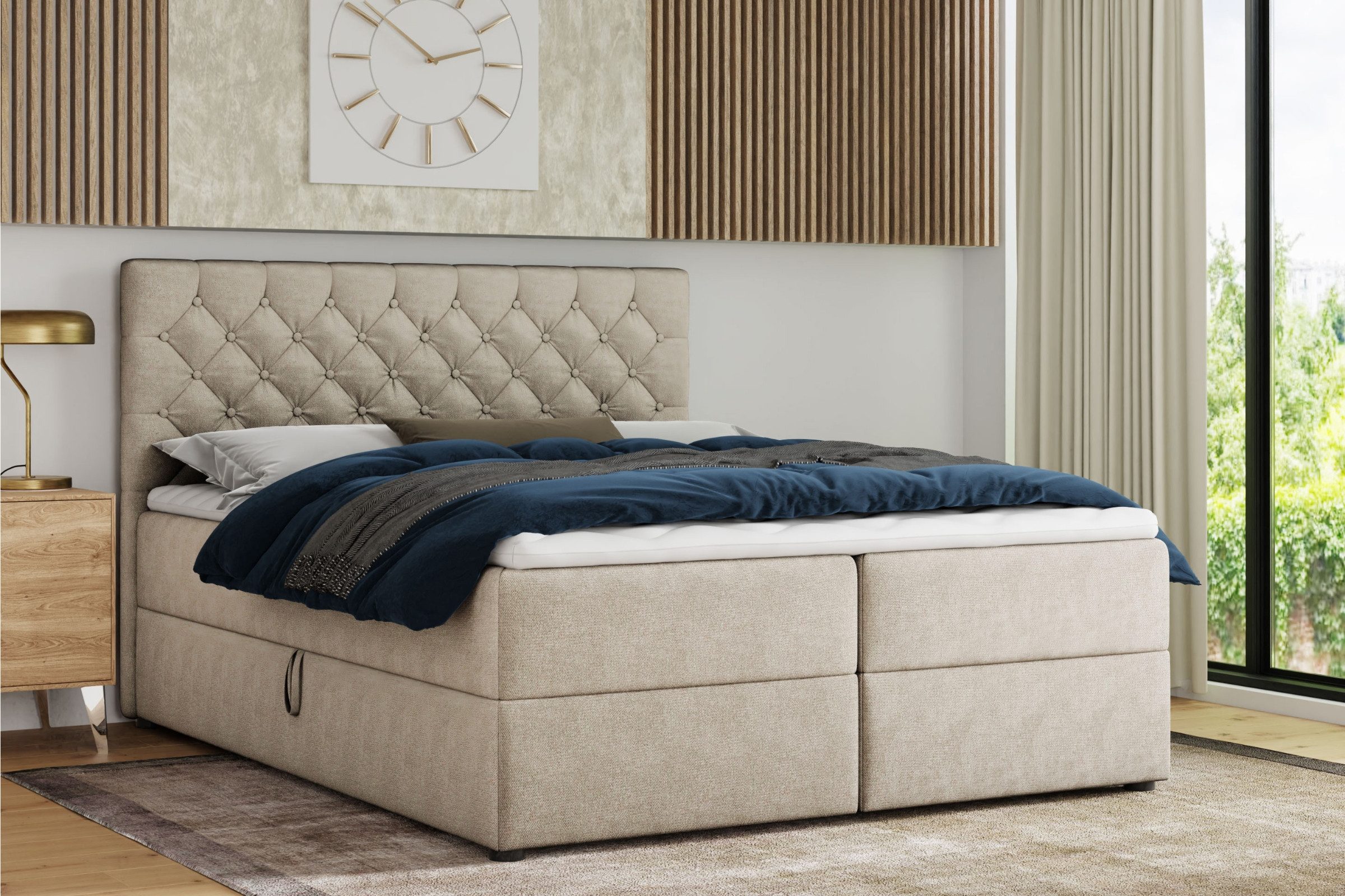 Deine Möbel 24 Boxspringbett MIRAMI Boxbett günstig online kaufen