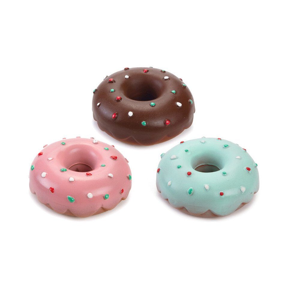 Tierquietschie Doggy Donuts Latex braun