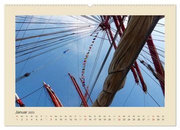 CALVENDO Wandkalender Auf große Fahrt, Kapitän (Premium, hochwertiger DIN A2 Wandkalender 2023, Kunstdruck in Hochglanz)