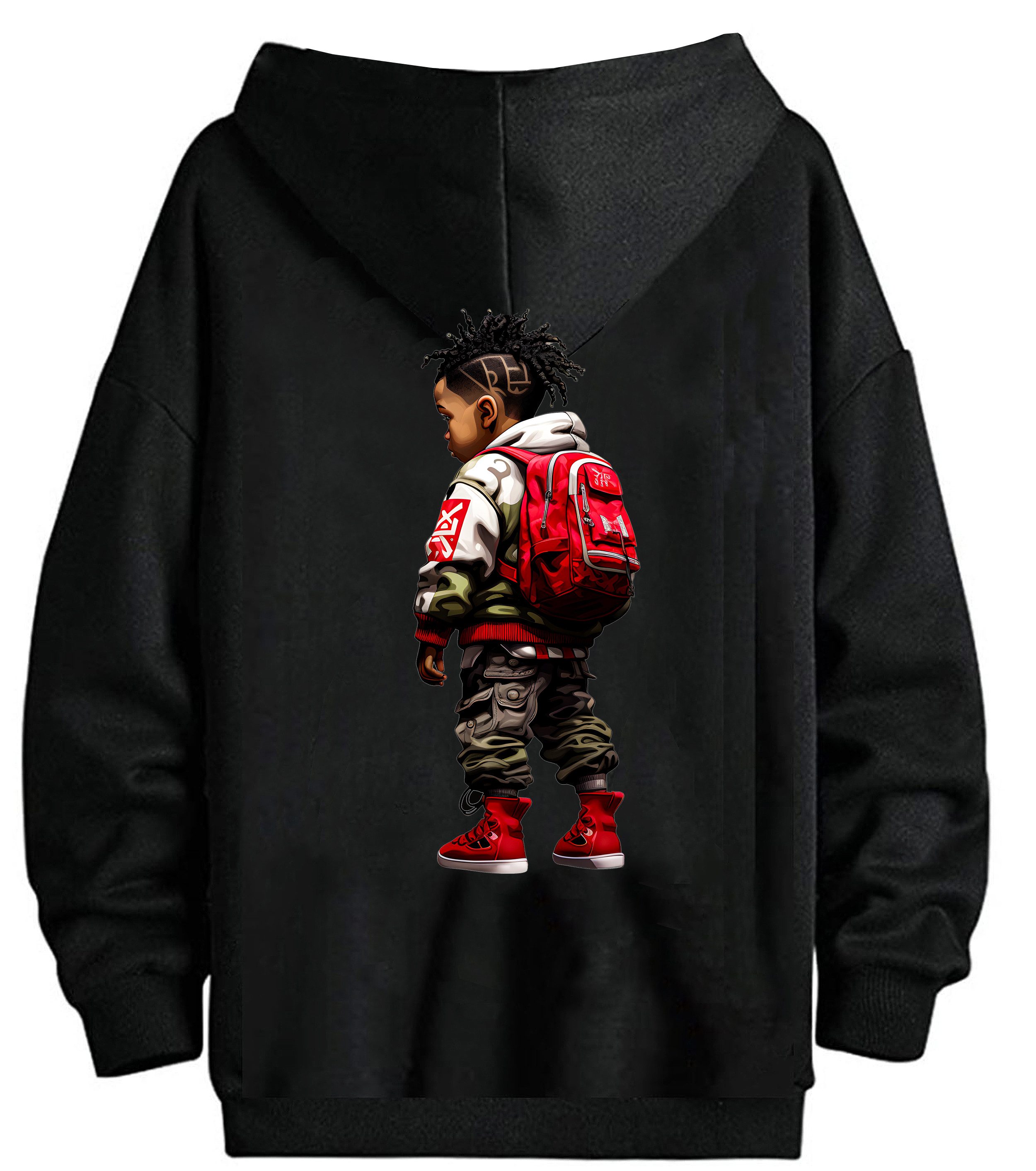 RMK Kapuzenpullover Herren Pullover Hoodie Winter Schwarz Afrika Cool Langa günstig online kaufen